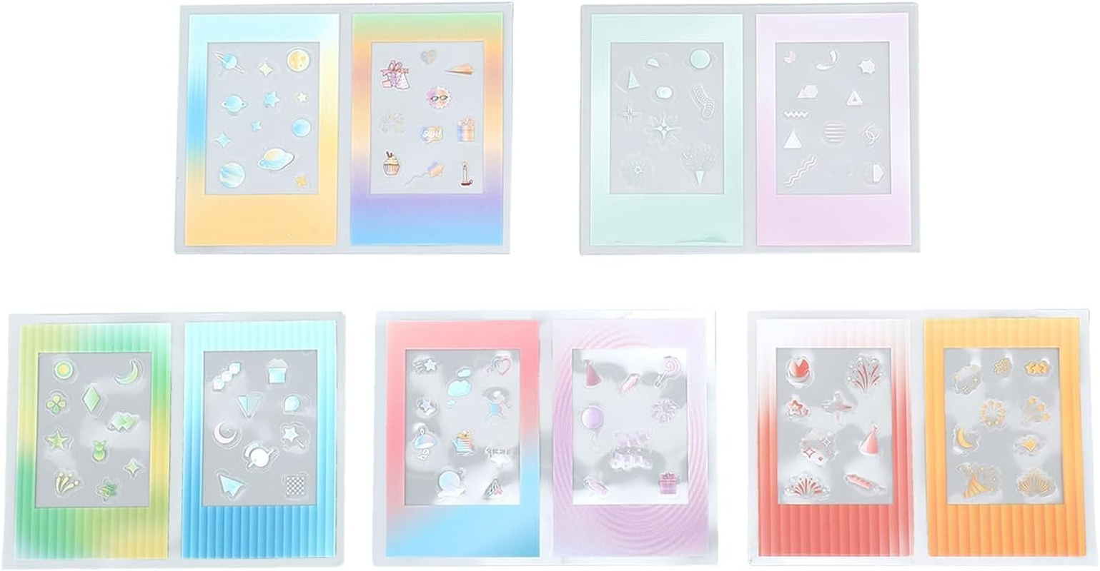 10PCS Colorful Instant Film Border Stickers for Instax Mini - Decorative Photo Frame Stickers for Mini 8/9/11/12/26/70/90, DIY Scrapbook, Diary & Photo Album (Style 1) image number 1
