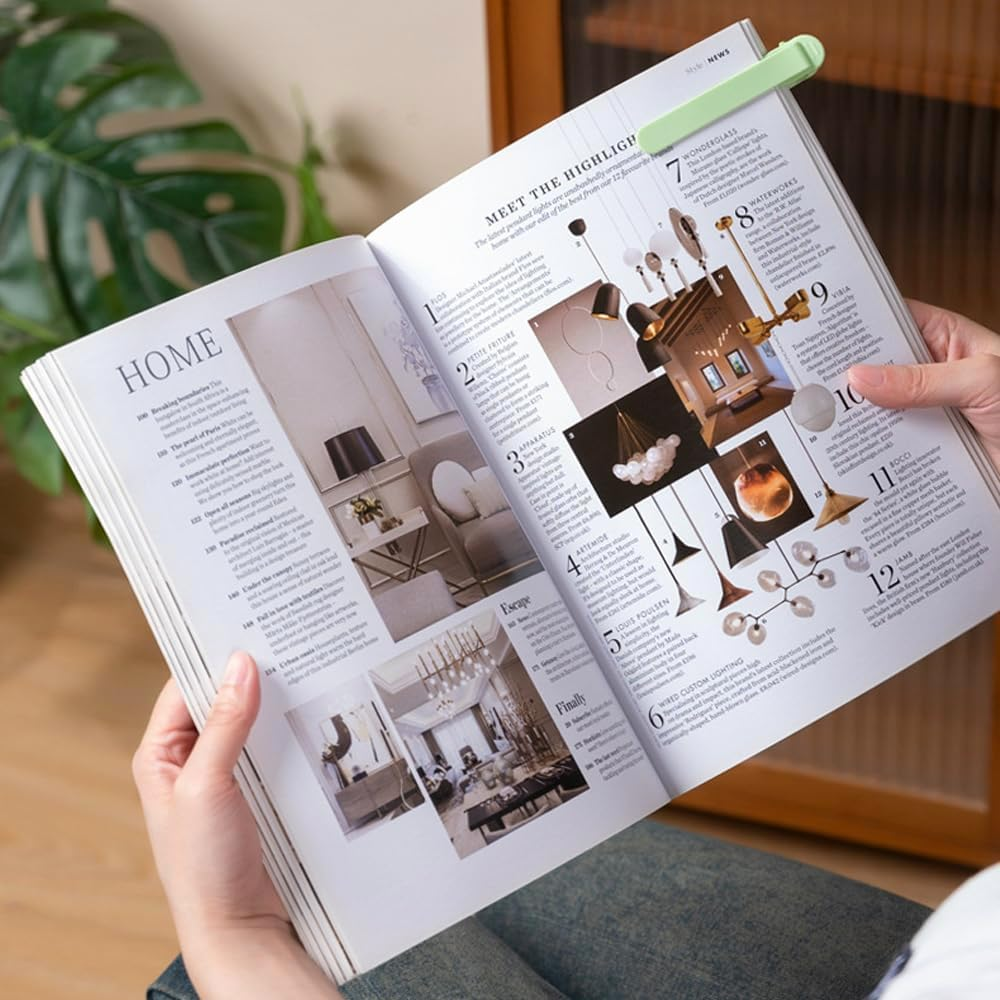 Sonicefit 6Pcs Silicone Automatic Bookmark, Cute Book Marks for Book Lovers, Unique Bookmarks Book Page Clip Keeper Book Markers Reading Accessories (1 Blue+1 Red+1 Yellow+1 Pink+1 Green+1 Orange) image number 4