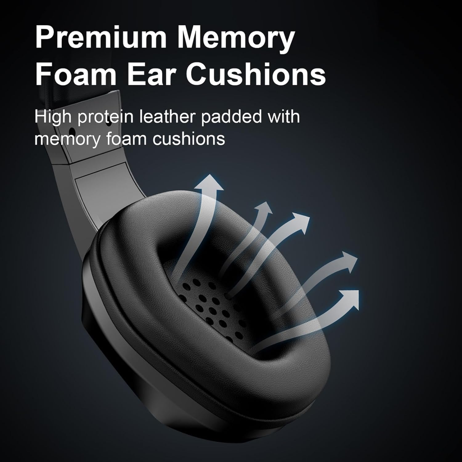 Sxhlseller Wireless BT Gaming Headset with LED Lights, Low Latency 40Mm Drivers Headphones, over Ear Comfort with Omnidirectional Microphone for Sports, Live Streaming Game (Black+Wireless BT image number 1