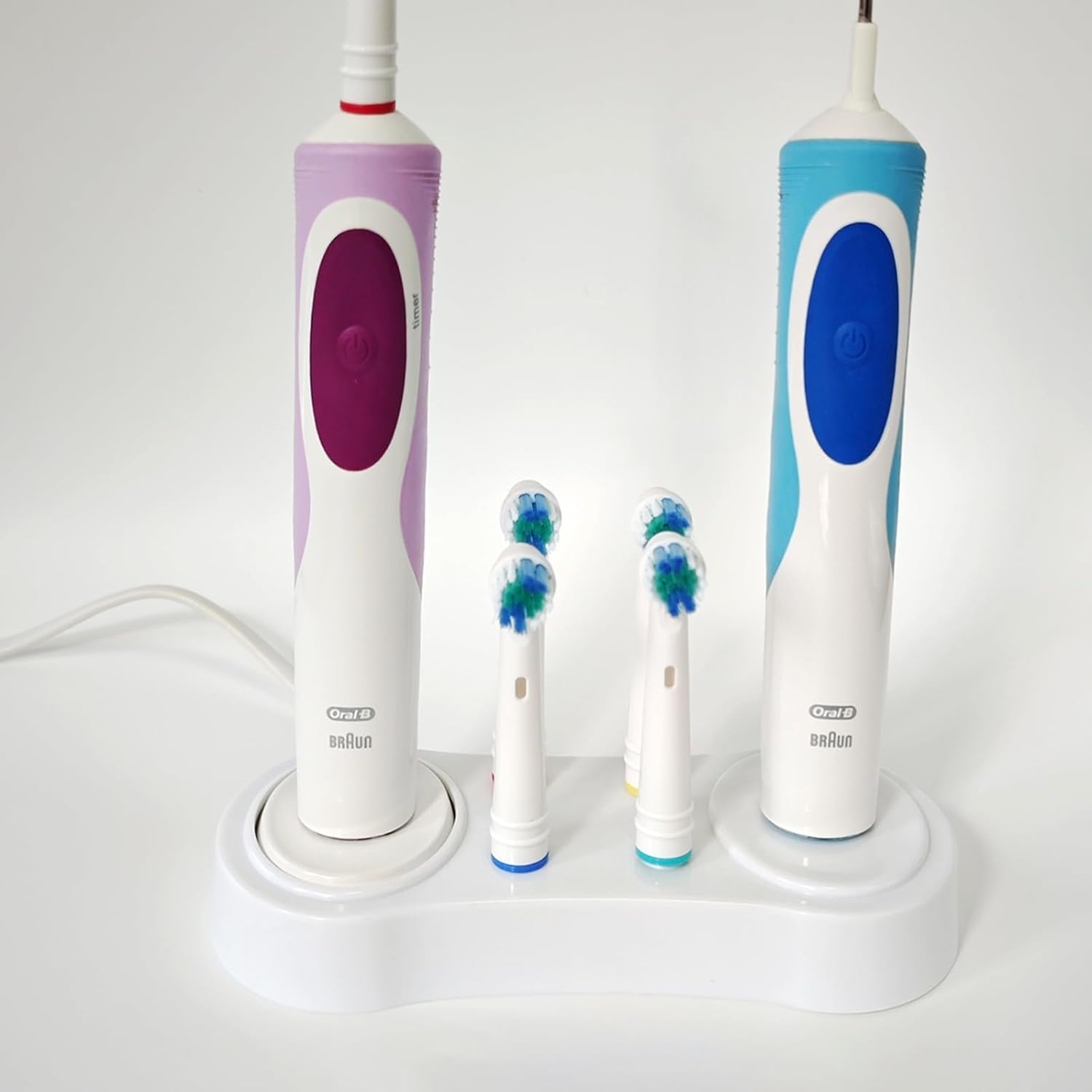 Toothbrush Head Holder Charger Stand for Bathroom, Compatible with Braun Oral B Electric Toothbrush