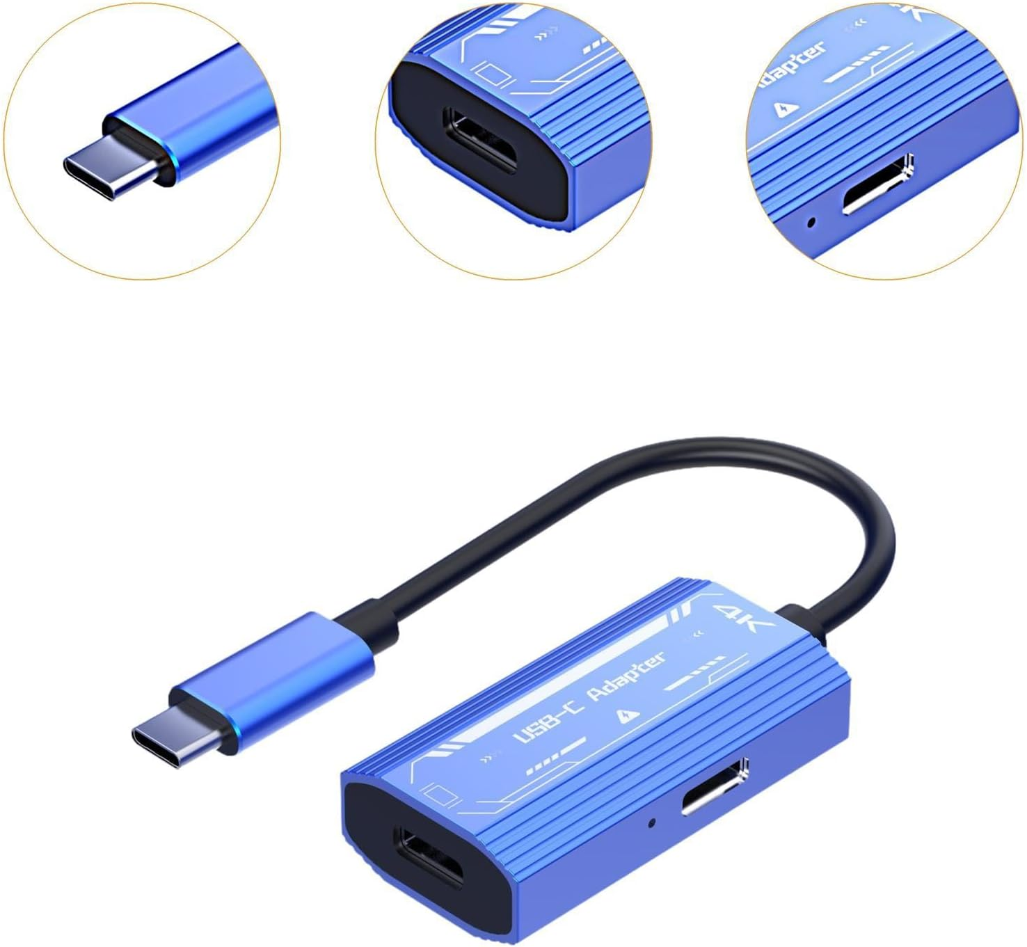 ZGUZMCMK USB C to Ar Glasses Adapter with Charging Port High Performance Plug and Play Portable for Game Console, PC, Tablet, Monitor image number 6