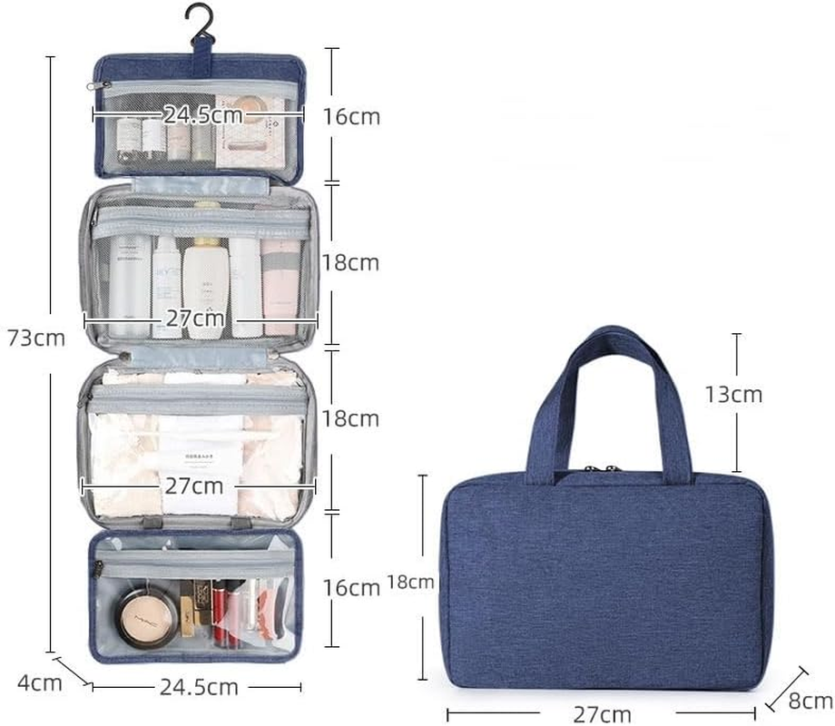 Toiletry Bag for Women (Grey) image number 2