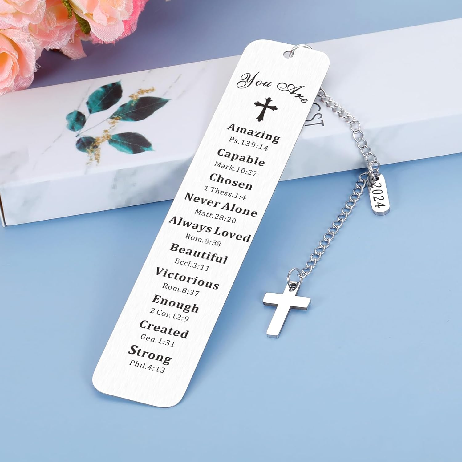 Bible Lovers Gifts Religious Christian Gifts First Communion Gifts for Girls Baptism Gifts for Teen Girls Boys Christen Bookmarks for Women Men Graduation Gifts for Friend Separadores De Libros
