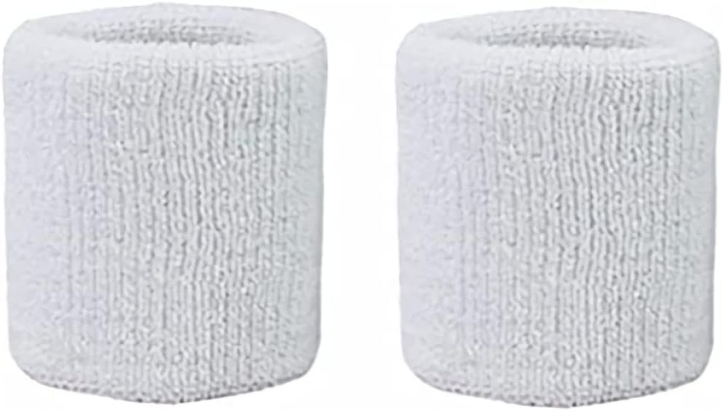 Colorful Cotton Sport Wristbands for Men and Women-3' Athletic Terry Cloth Sweatbands in Neon Colors-Wrist Sweat Bands for Tennis, Basketball, Running, Gym (1 Pair)