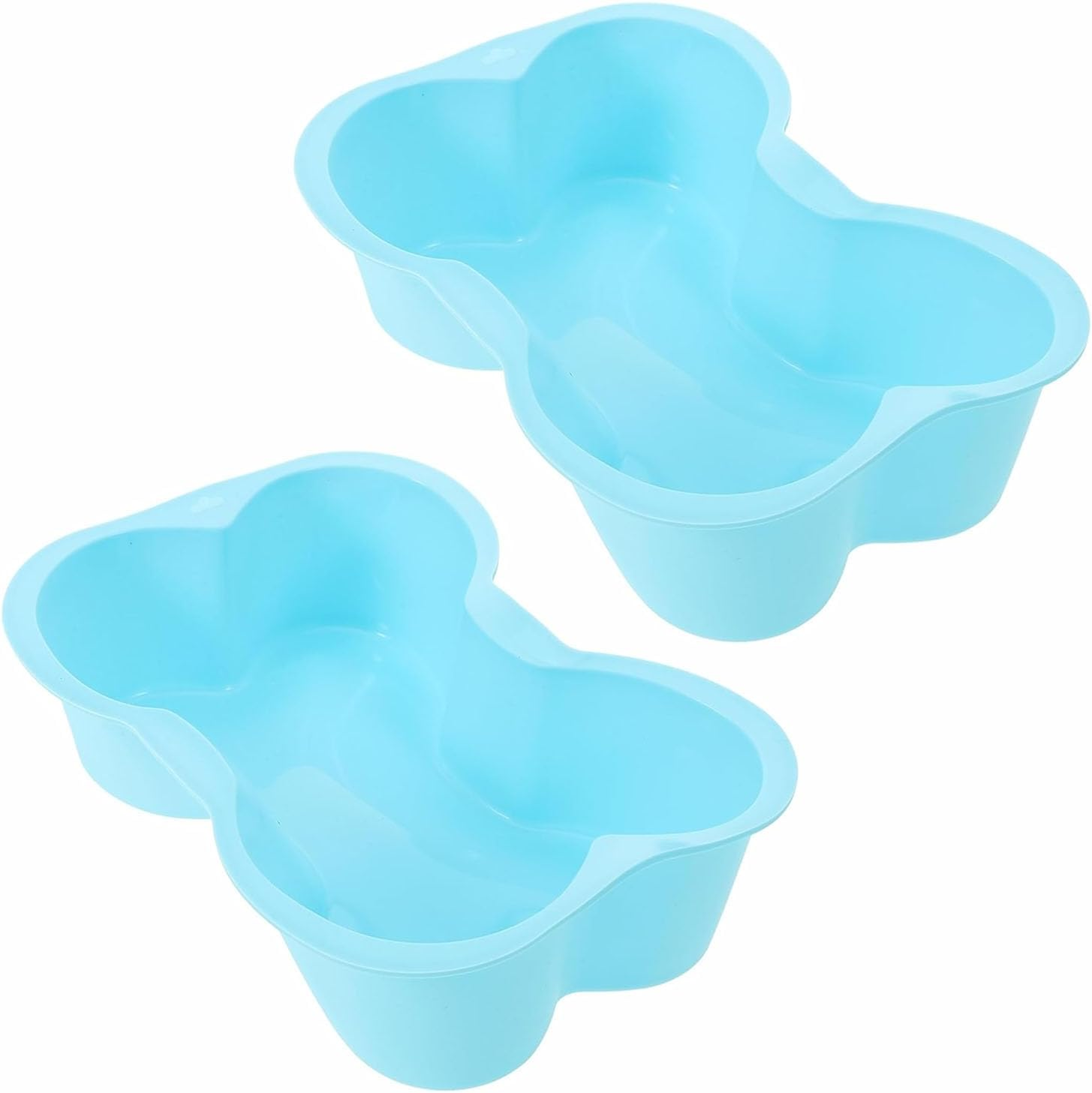 BEANPRECOY 2 Pcs Dog Bone Shaped Silicone Cake Mold - Large Baking Pan for Birthday Cakes, Muffins, Loaf Bread, Toast, Mousse image number 6