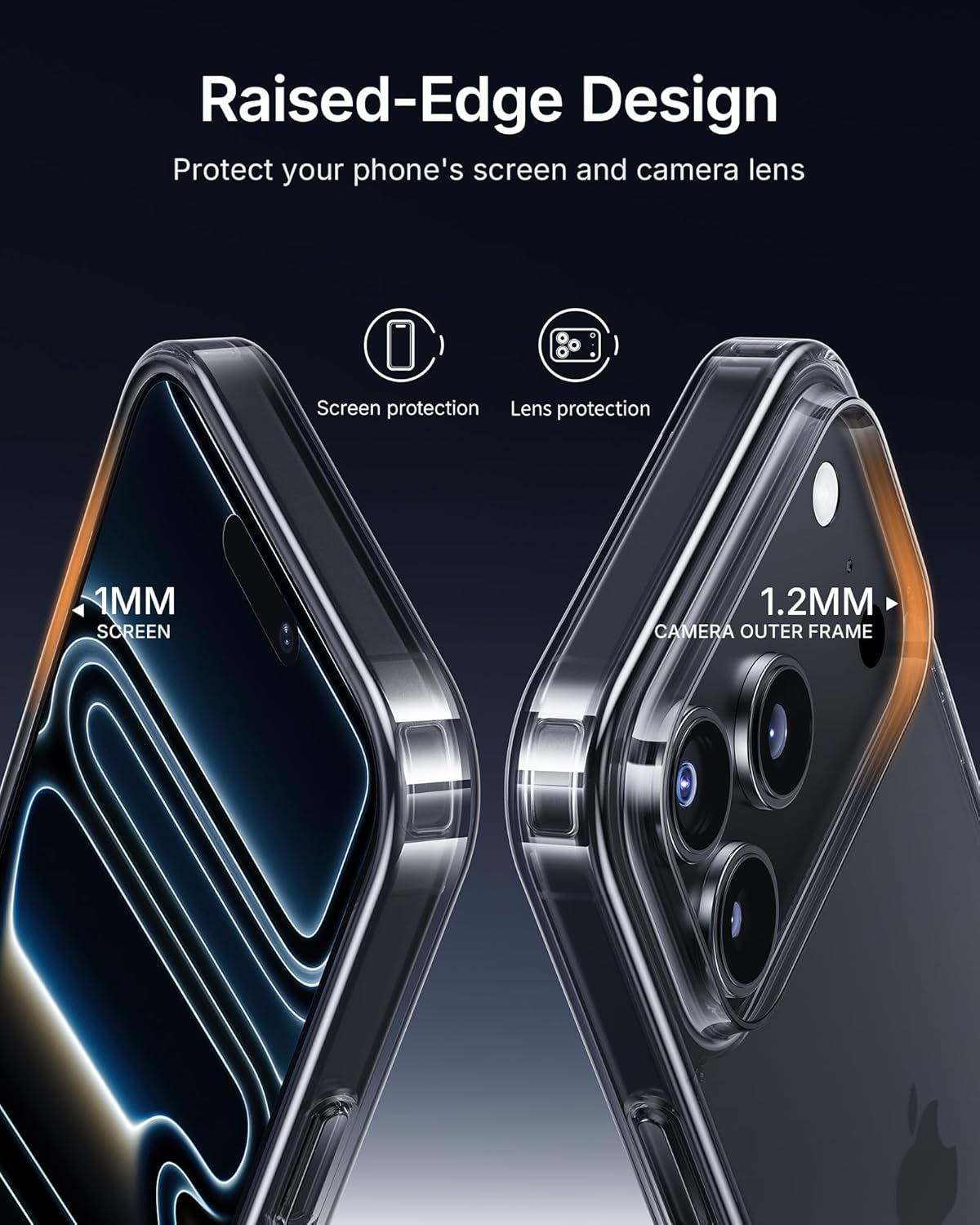 NIMASO for Iphone 17 Pro Case Clear 6.3 Inch, Military Grade Shockproof Drop Protection, Non-Yellowing Slim Thin Phone Cover for Iphone 17 Pro, Clear