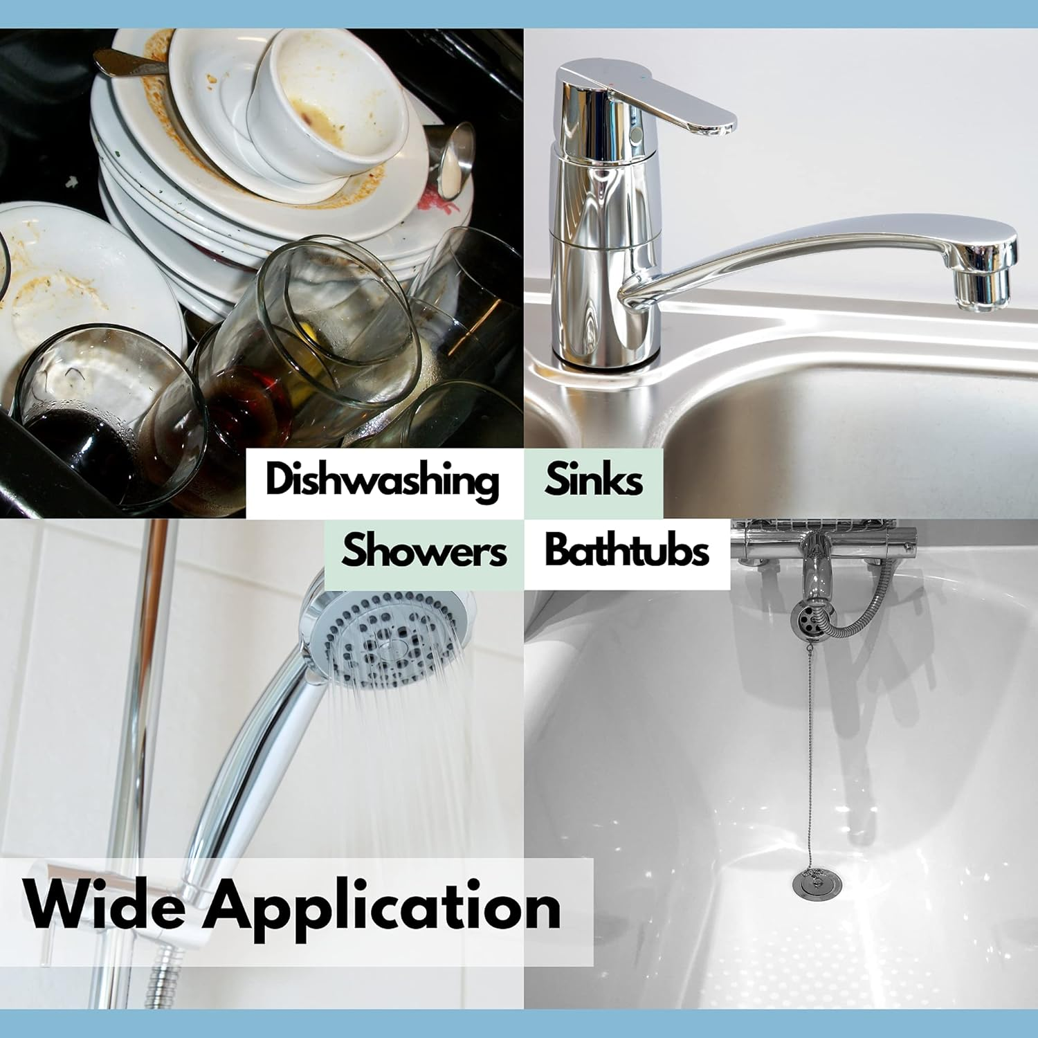 Skylarlife Scouring Pad Brush Cleaning Scrub with Handle Abrasive Pad for Grout Tile Shower and Sink Cleaning, Scrubbing Floor and Tile Boat Polishing Refinishing Bathroom Kitchen Heavy Duty 2 Pack Blue image number 4