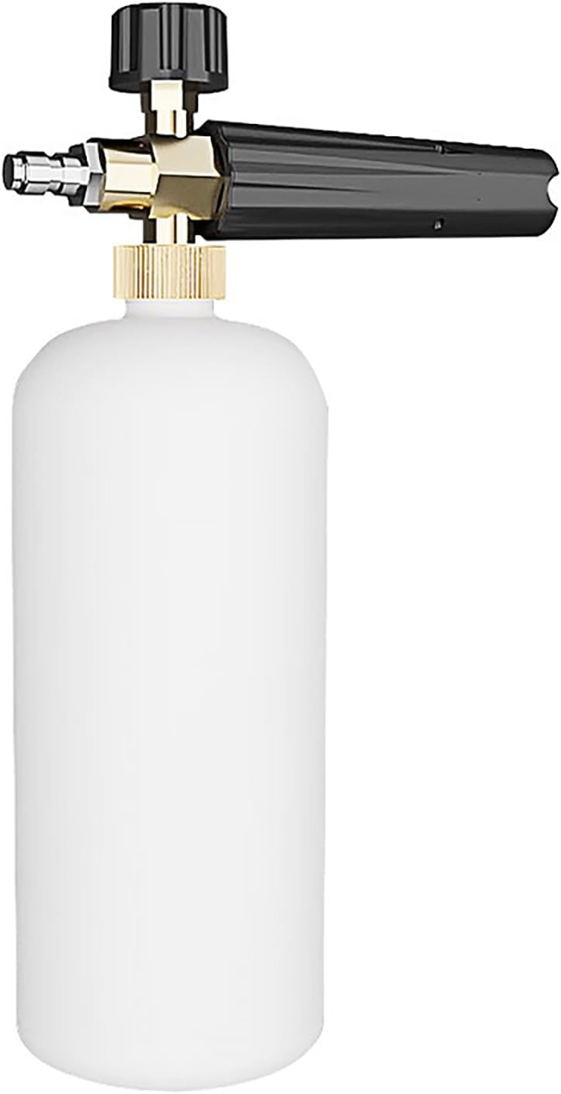 Car Wash Foam Sprayer, Adjustable Foam Cannon with 360&deg; Rotating Nozzle, Quick-Connect & Soap Dial for Thick Suds, Cars, Windows, Roof Cleaning, 1L image number 5