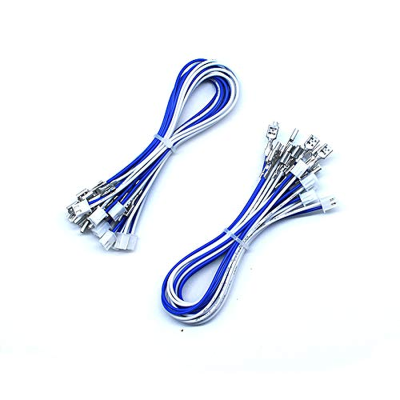 Arcity 20 Pcs Arcade Button Wires Harness Cable for Zero Delay USB Encoder PCB with 0.187" 4.8Mm Terminals 15.74Inch Compatible with Micro Switches HAPP Style Arcade Buttons Joysticks New