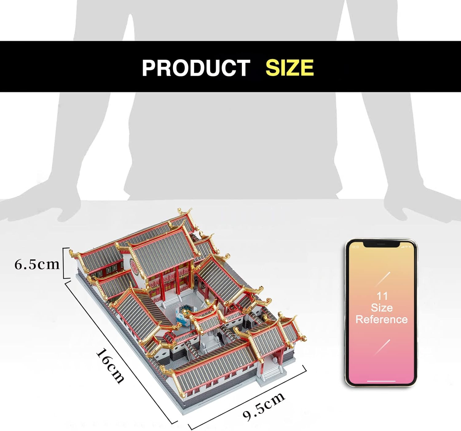 Piececool 3D Metal Puzzles, Beijing Siheyuan Courtyards House Model Kits to Build for Adults, Chinese Architecture Building Blocks 3D Puzzle Learning Toys Best Gifts DIY Craft Home Decor - 203 Pcs - Summer Palace image number 3