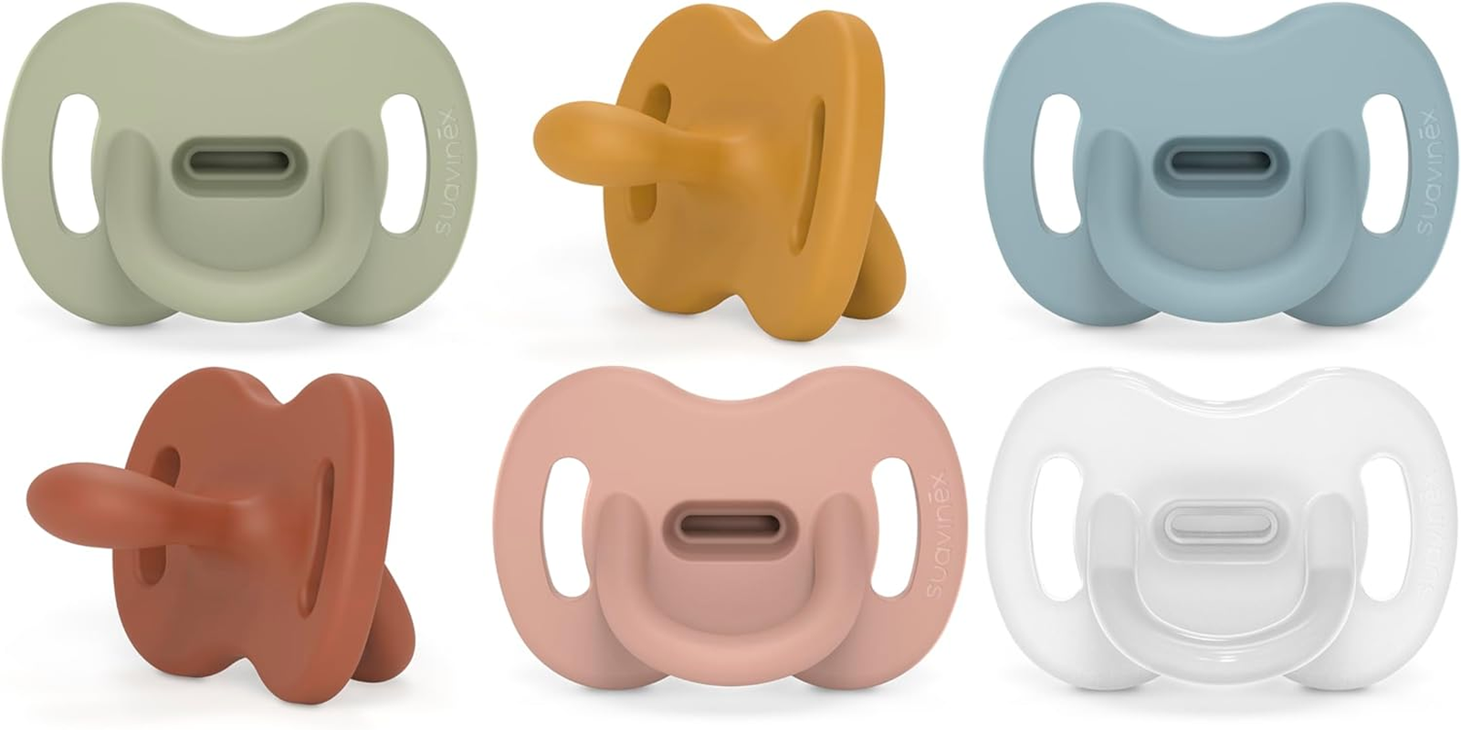 Suavinex Ultra-Light All Silicone Soother with SX Pro Physiological Teat for Babies 6-18 Months, Super Soft and Flexible, Ideal for Sleeping, Colour Essence Mustard image number 3