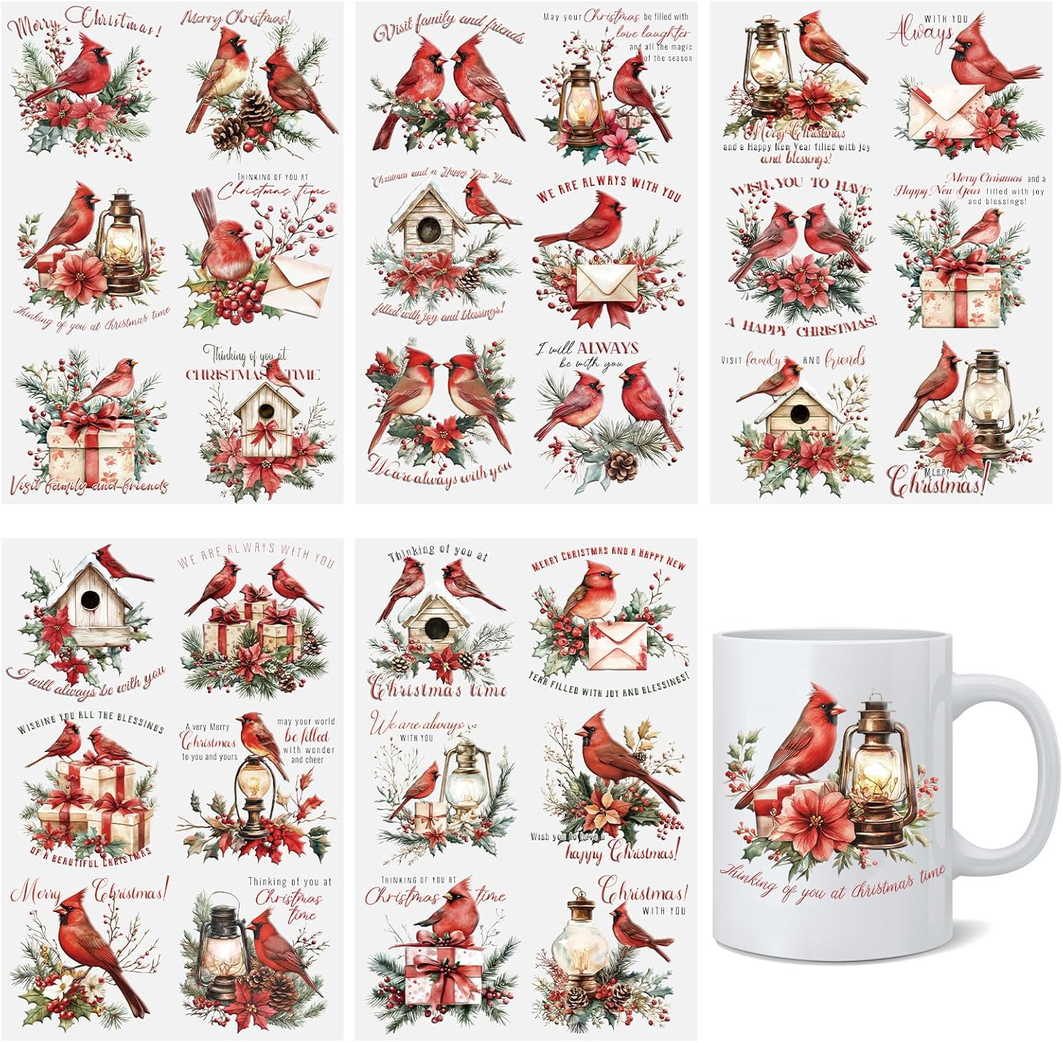 HICOHAND Rub on Transfers for Crafts, 3 PCS Cross and Church Transfers for Furniture Rub on Transfers Stickers Decal 5.91*11.81In/15*30 Cm. for Wood Wall Window Home Office DIY Art Craft Decoration