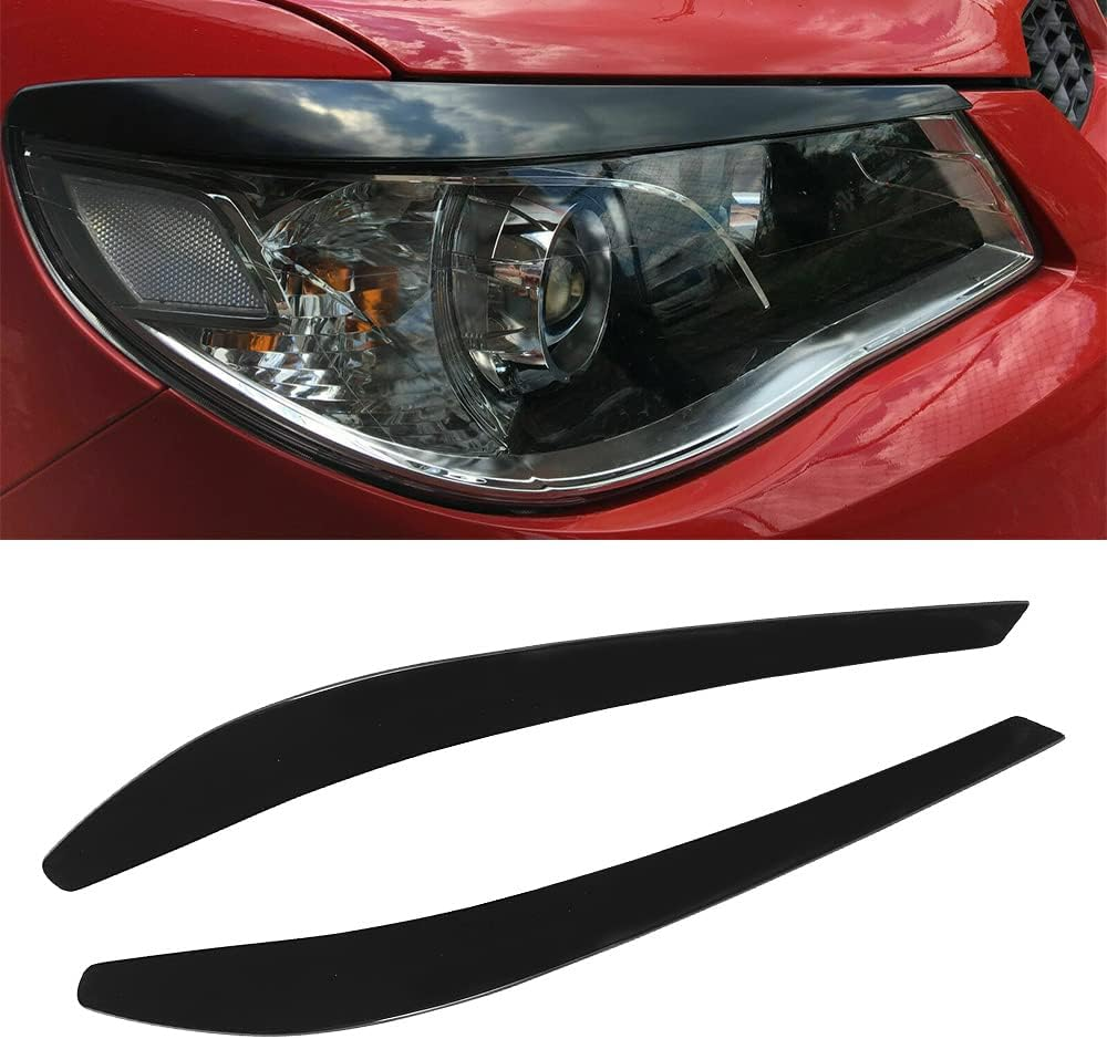KAKA AUTO PARTS Gloss Black Headlight Eyebrow Eyelid Cover Trim Compatible with VF Holden Commodore SS SSV SV6 S Evoke image number 1