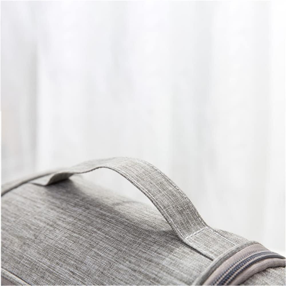 Travel Hanging Toiletry Bag, Large Cosmetic Organizer Bag, Shower Bathroom Wash Bag for Business, Vacation, Household, Rose Red image number 2