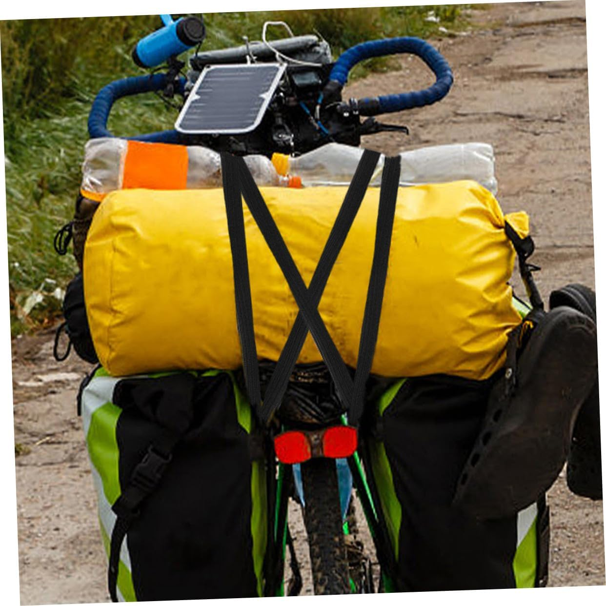 BELLIFFY 2Pcs Adjustable Suitcase Straps with Luggage Extenders for Backpack Waist Bags Space-Saving Utility Travel Straps with for Secure Packing image number 4