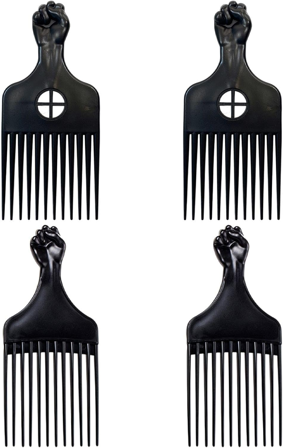 4 Pieces Fist Styling Comb, Funny Comb, Plastic Comb, Hair Comb Hair Styling Tools image number 4