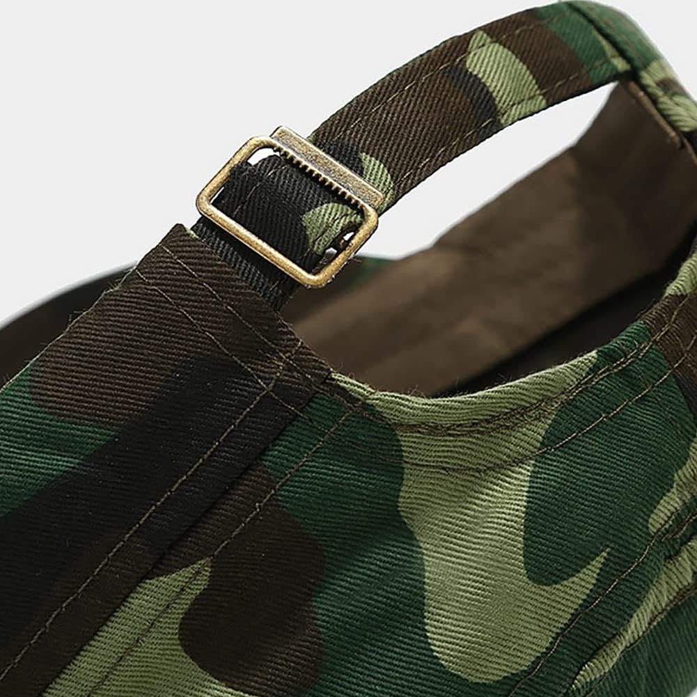 XYIYI Unisex Cotton Basic Cadet Army Cap Everyday Military Style Hat - Army Green image number 7