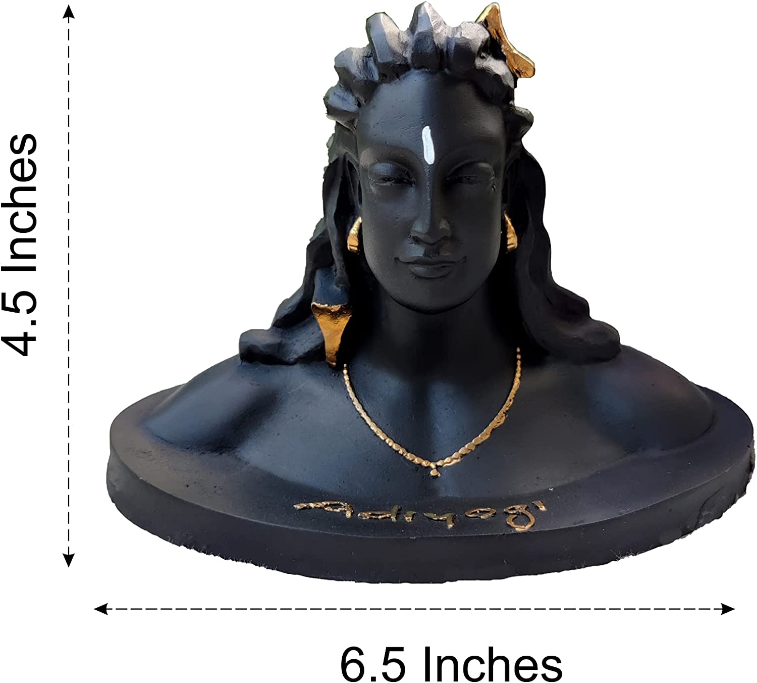 Wc_Adiyogi Statue| Lord Shiva Idol for Car Dashboard | Mahadev Idol Shiv Murti Shankara Pooja & Gift Showcase Decoration Items for Home Decor, Temple Puja Adiyogi Statue for Car image number 6