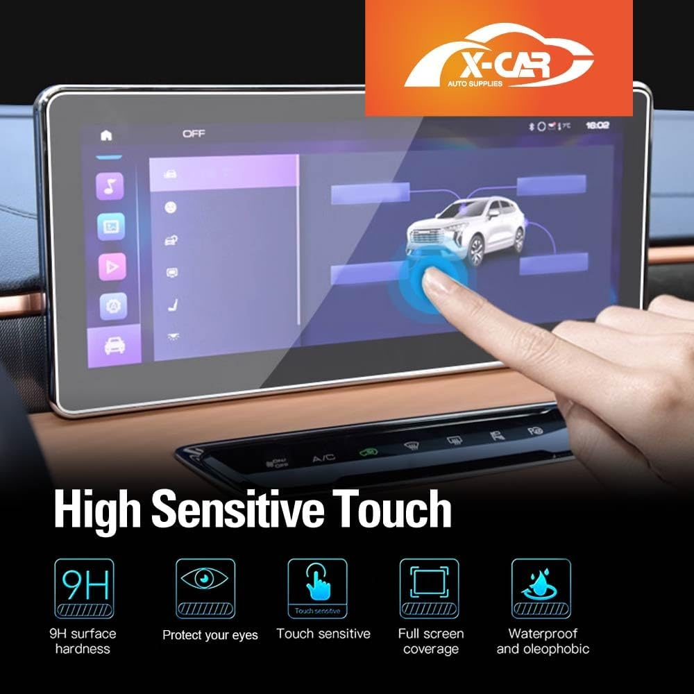 X-CAR Tempered Glass Screen Protector for Haval Jolion Lux/Lux Le/Premium 2021-2025 Touchscreen Anti-Scratch Cover Accessories image number 4