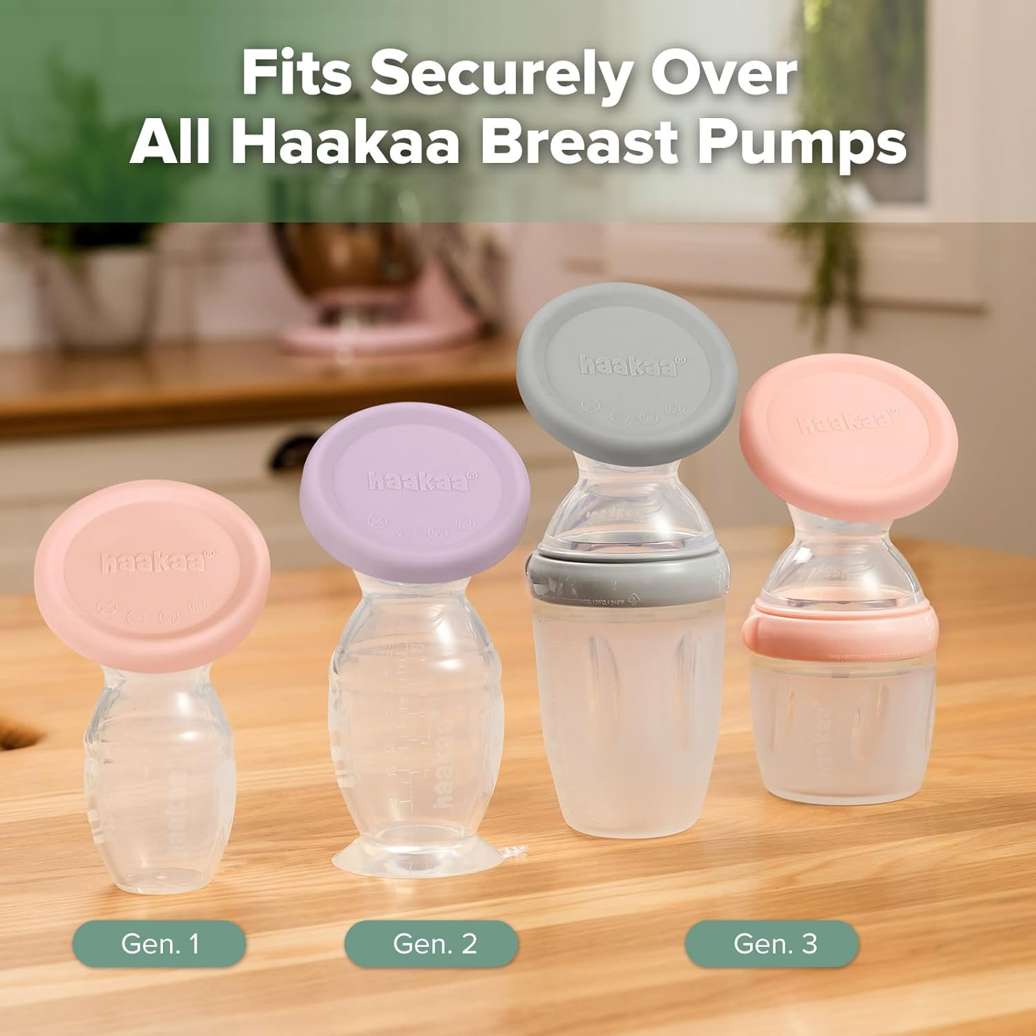 Haakaa Manual Breast Pump Cap (Lavender) - Made of Premium Grade Silicone, Suitable for All Haakaa Breast Pump image number 3