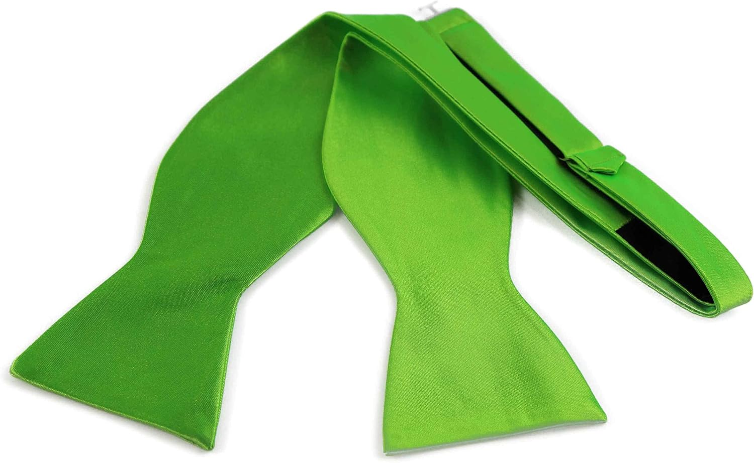 Mens Fluro Green Self Tie Bow Tie