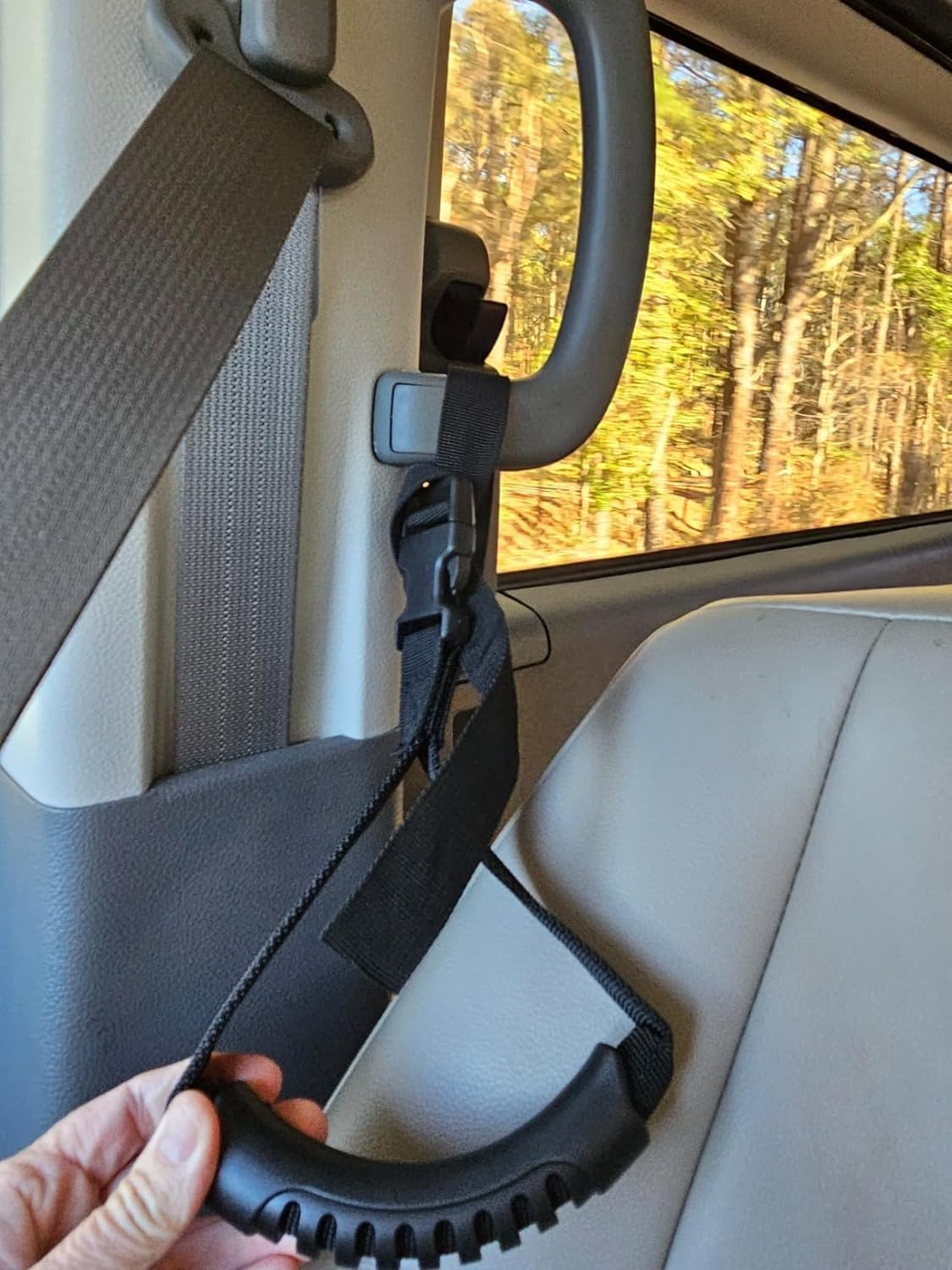 2Pcs Car Standing Aid Safety Grab Handle, Vehicle Support Strap Portable Car Assist Device Grip Handle image number 4