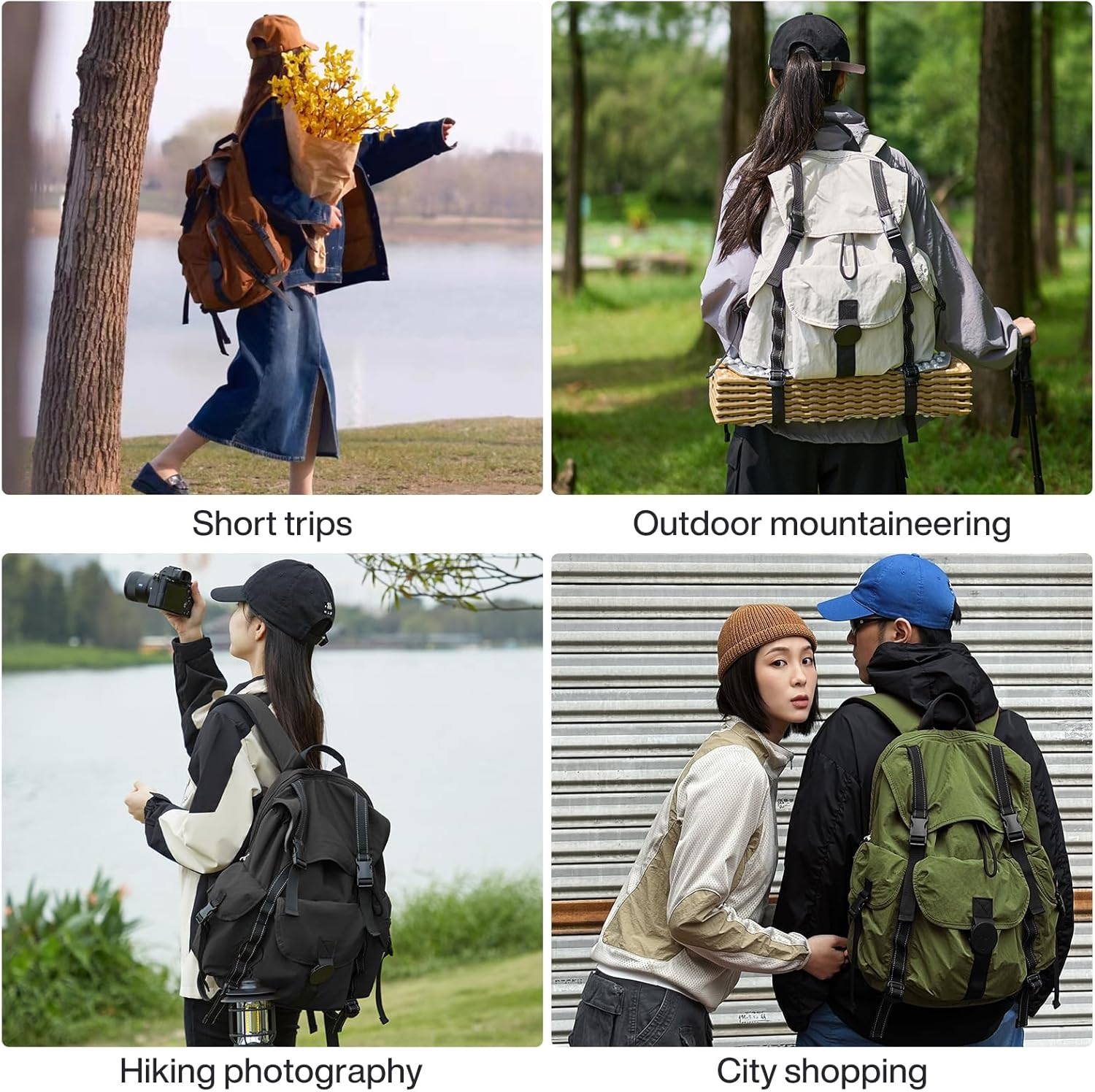 Mixi Travel Backpack 18" Carry-On for Men & Women&ndash;Flight Approved, Lightweight, Waterproof, Fits 16" Laptop, Perfect for Travel, Hiking, Business, Daily Use, Outdoor - Black image number 7