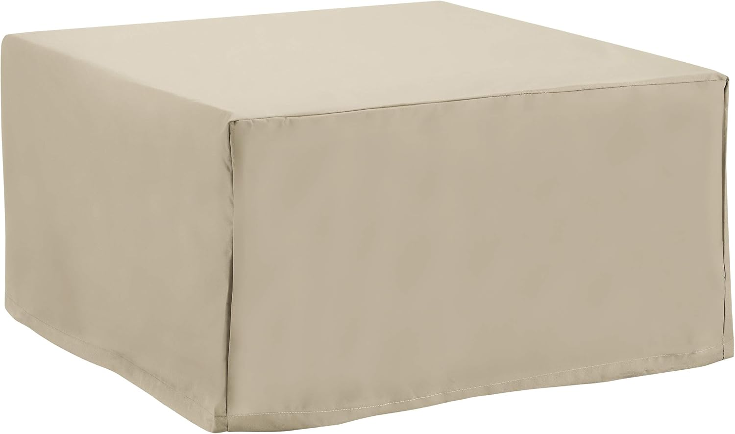 Crosley Furniture CO7507-TA Heavy-Gauge Reinforced Vinyl Outdoor Square Table or Ottoman Cover, Tan image number 5