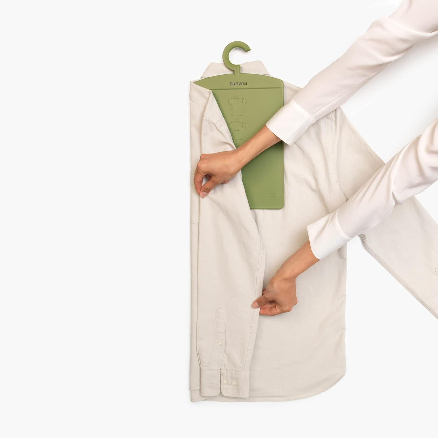 Brabantia Folding Board (Calm Green) Shirt Board, Laundry Folder, Folding Clothes Helper (8 X 0.2 X 15") - Calm Green image number 3