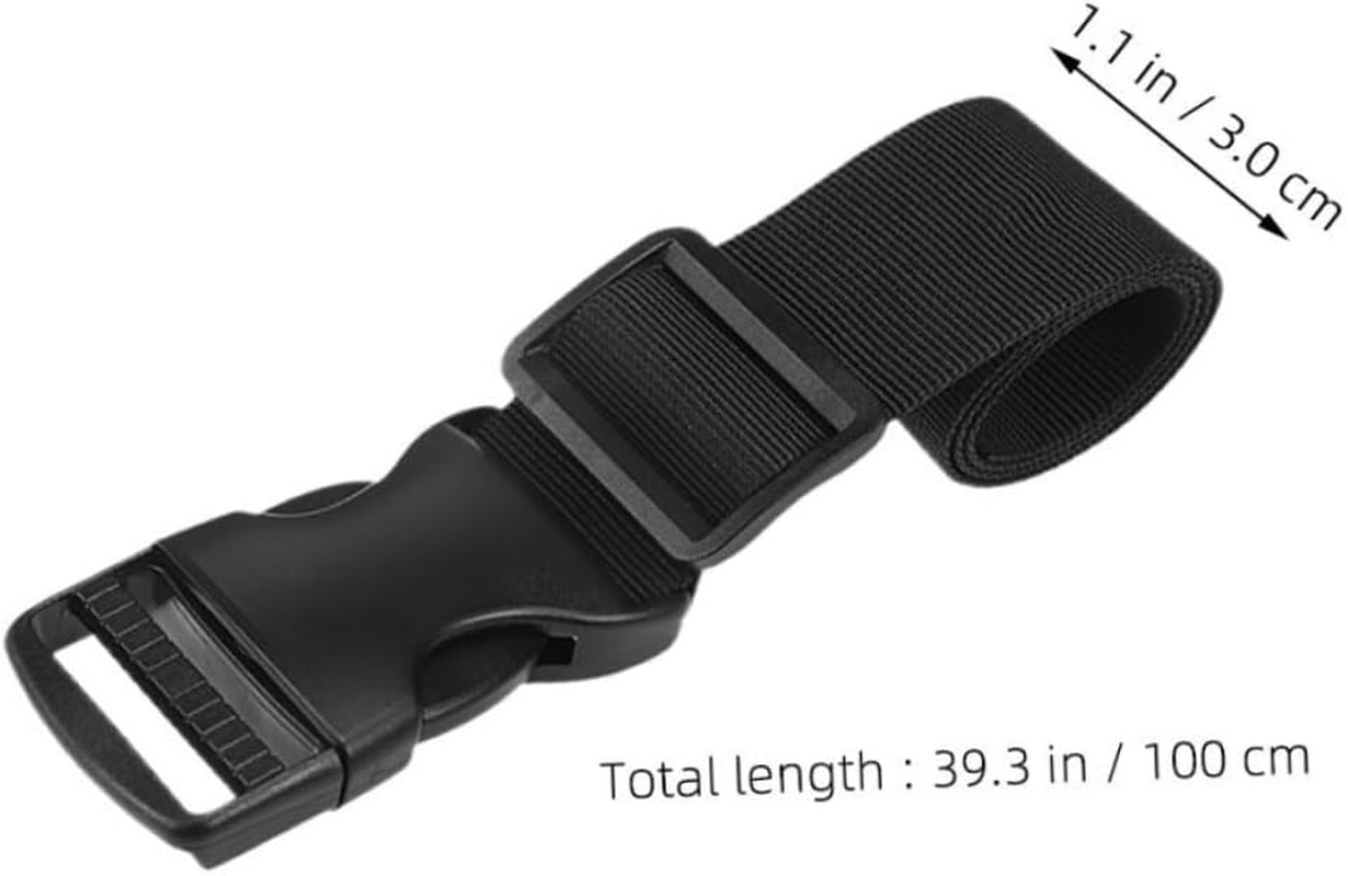 ASAKKURA 4Pcs Adjustable Nylon Buckle Straps Suitcase Fixing Straps Travel Luggage Belts for Backpack Replacement Outdoor Use 3Cm Wide X 100Cm Long image number 2