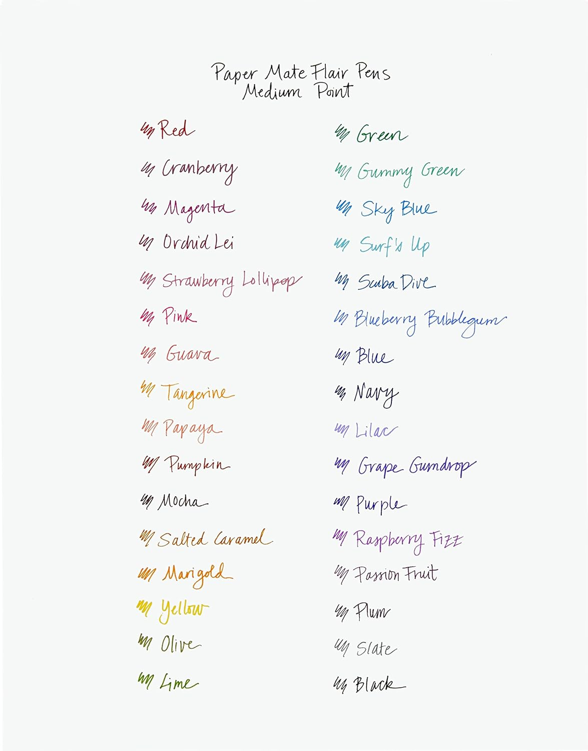 Paper Mate Flair Felt-Tip Pen, Medium Point, Business Assorted (Pack of 4) image number 6