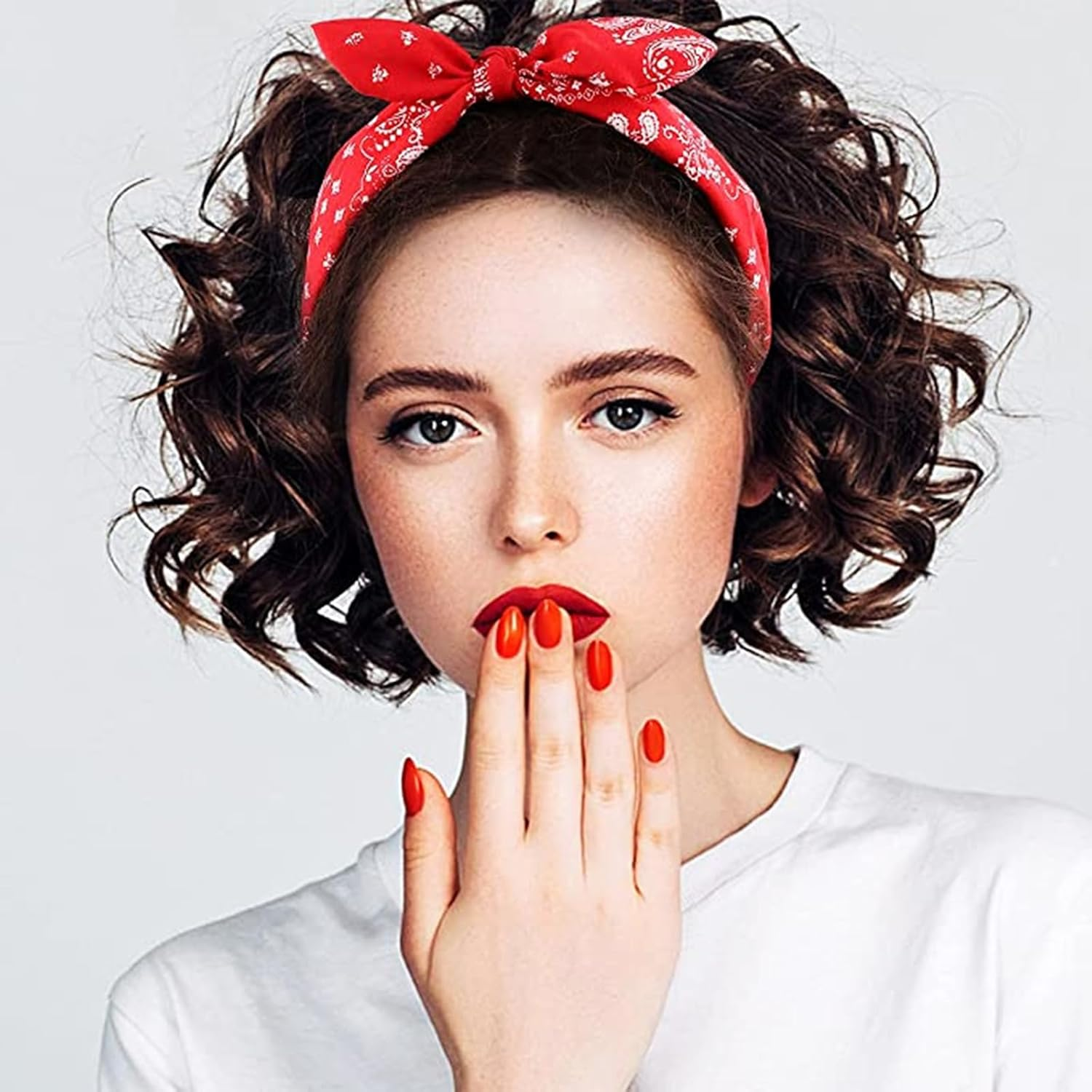 3 X Boho Wide Headband Rabbit Ears Hair Bands Fabric Non-Slip Headgear Elastic Twist Headband 1920S Accessories for Women Girls (Cashewears)