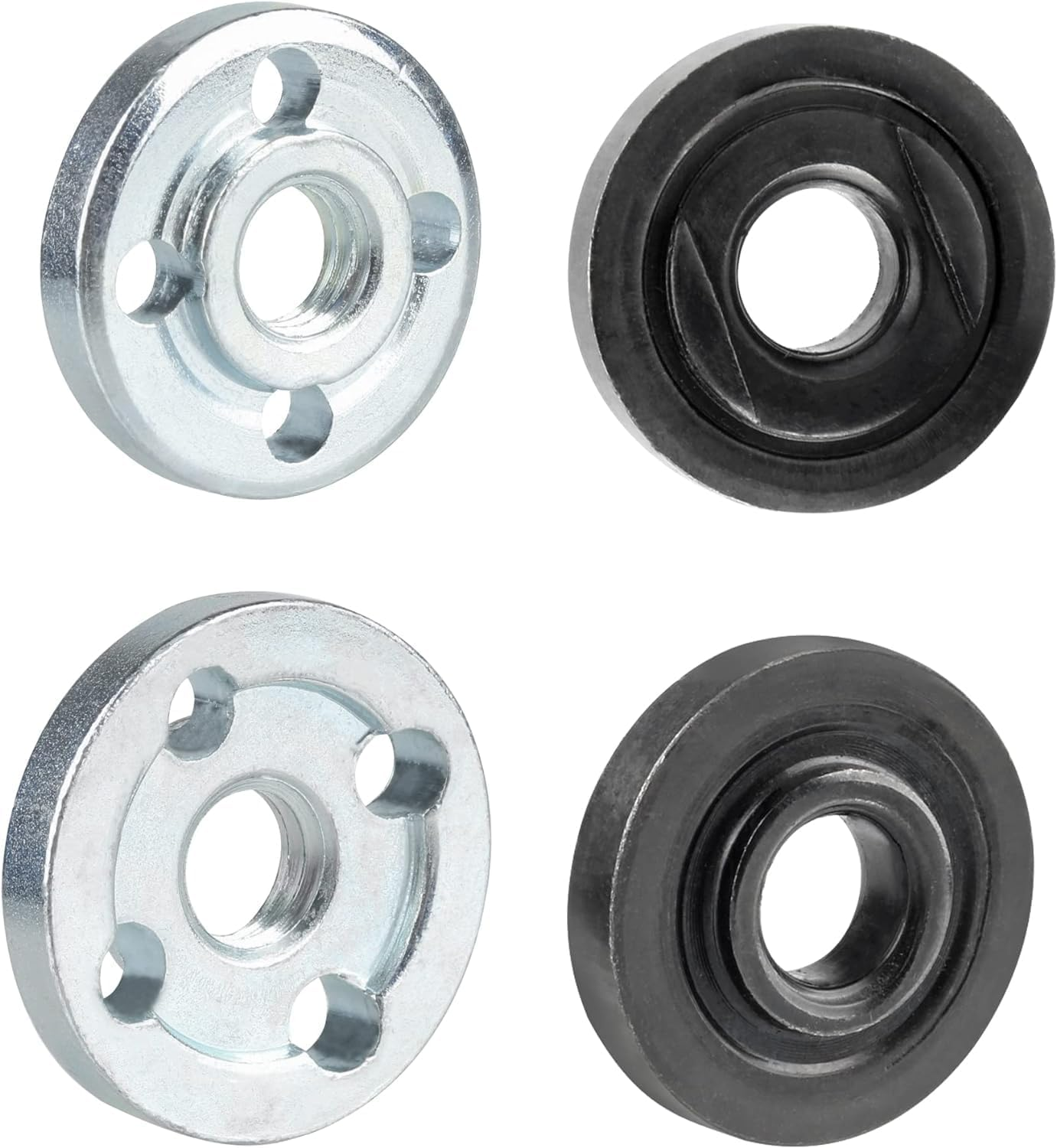 Yakamoz Drill Angle Grinder Adapter with Flange Nut Parts Set, 6Mm and 10Mm Drill Arbor Mandrel Adaptor with 3 Set Replacement Grinder Flange Nuts and Spanner Wrench Conversion Tool image number 4