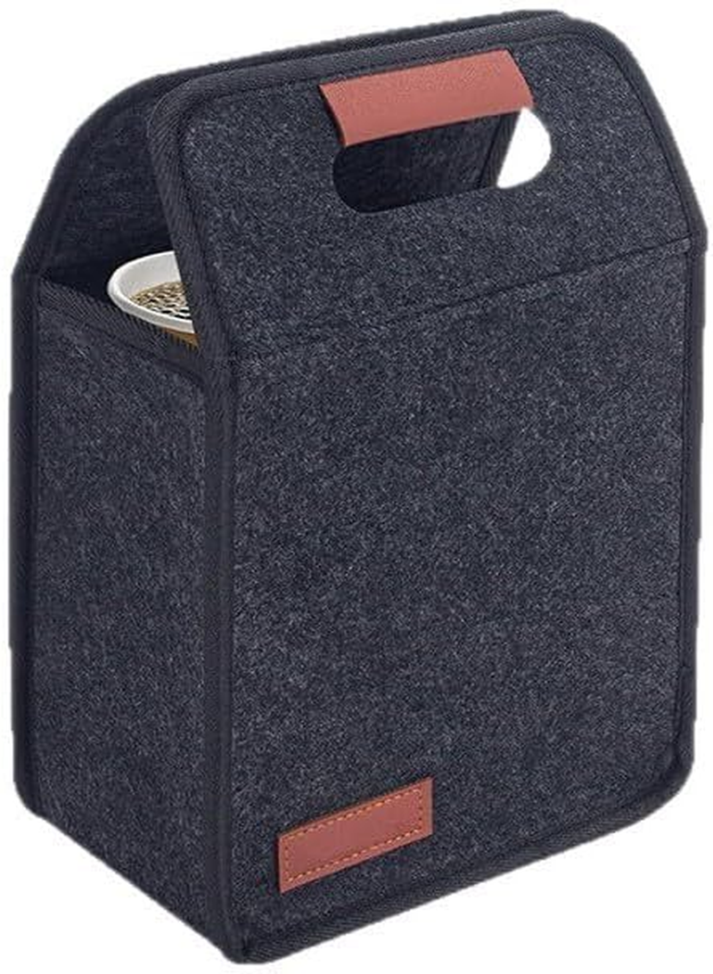 Folding Drink Carrier, Reusable Portable Coffee Cup Holder Bag with Handle for 2/4/6 Cups, Travel, Delivery, Commuting & Outdoor Activities (4 Cups)