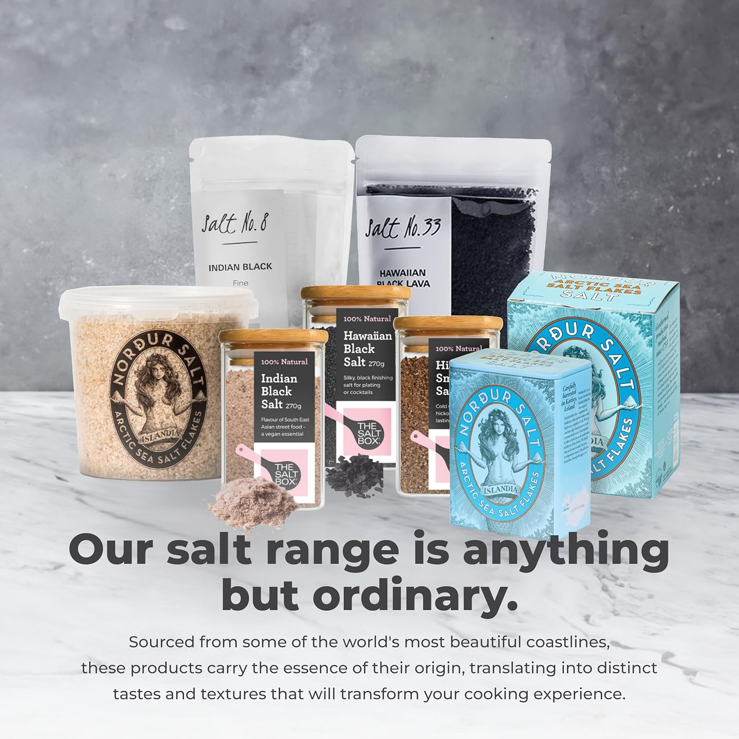 The Salt Box - Hickory Smoked Salt - Gourmet Seasoning for BBQ, Meat Rubs & Sauces - 155G Single Jar - Smoky Hickory Aroma, Light Brown to Golden Color - Bold, Savory Flavor