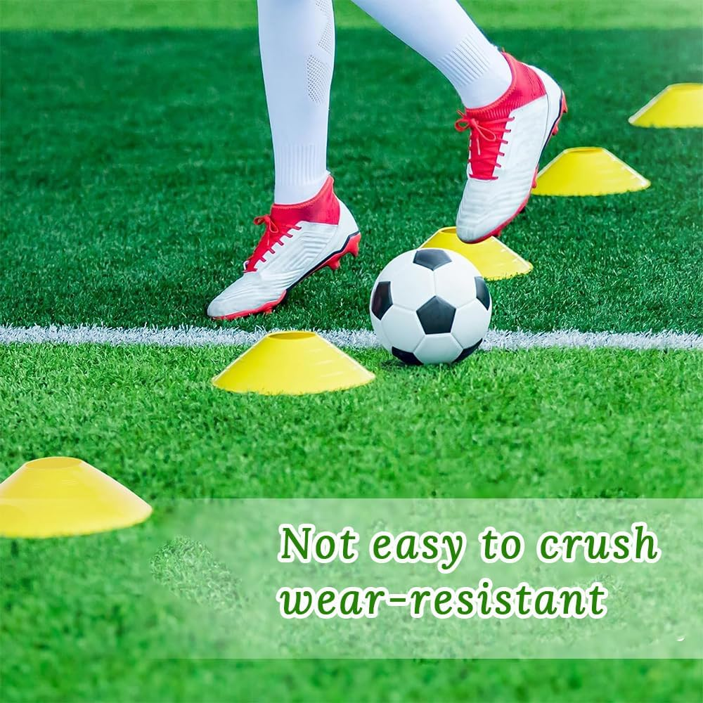 Football Training Equipment for Footwork Practice, 6M 12-Section Ladder, 4 Ground Spikes, 12 Discs, 5 Tension Rings, Juggling Band, Suitable for Beginners, Teens and Adults image number 5