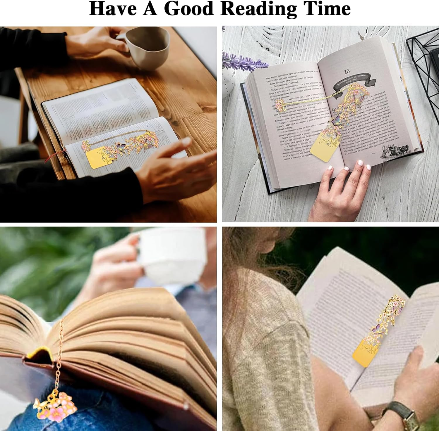 YQQZQ 3Pcs Metal Bookmarks,Classical but Fashion Flower Design Bookmark,Pretty Osmanthus, Plum Blossom, Apricot,Ideal and Special Gift for Girls Kids Women Men