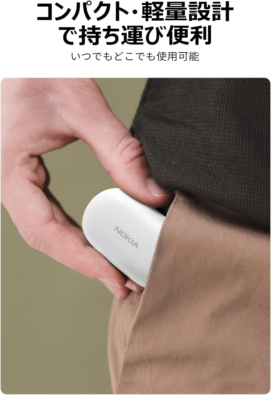 Nokia Essential Wireless Earbuds Bluetooth 5.2 with Mic Fully Wireless Bluetooth Earphones, ENC Noise Reduction, Hands-Free Calling, up to 24 Hours Music Playback, Lightweight, White - Purple-2 image number 7