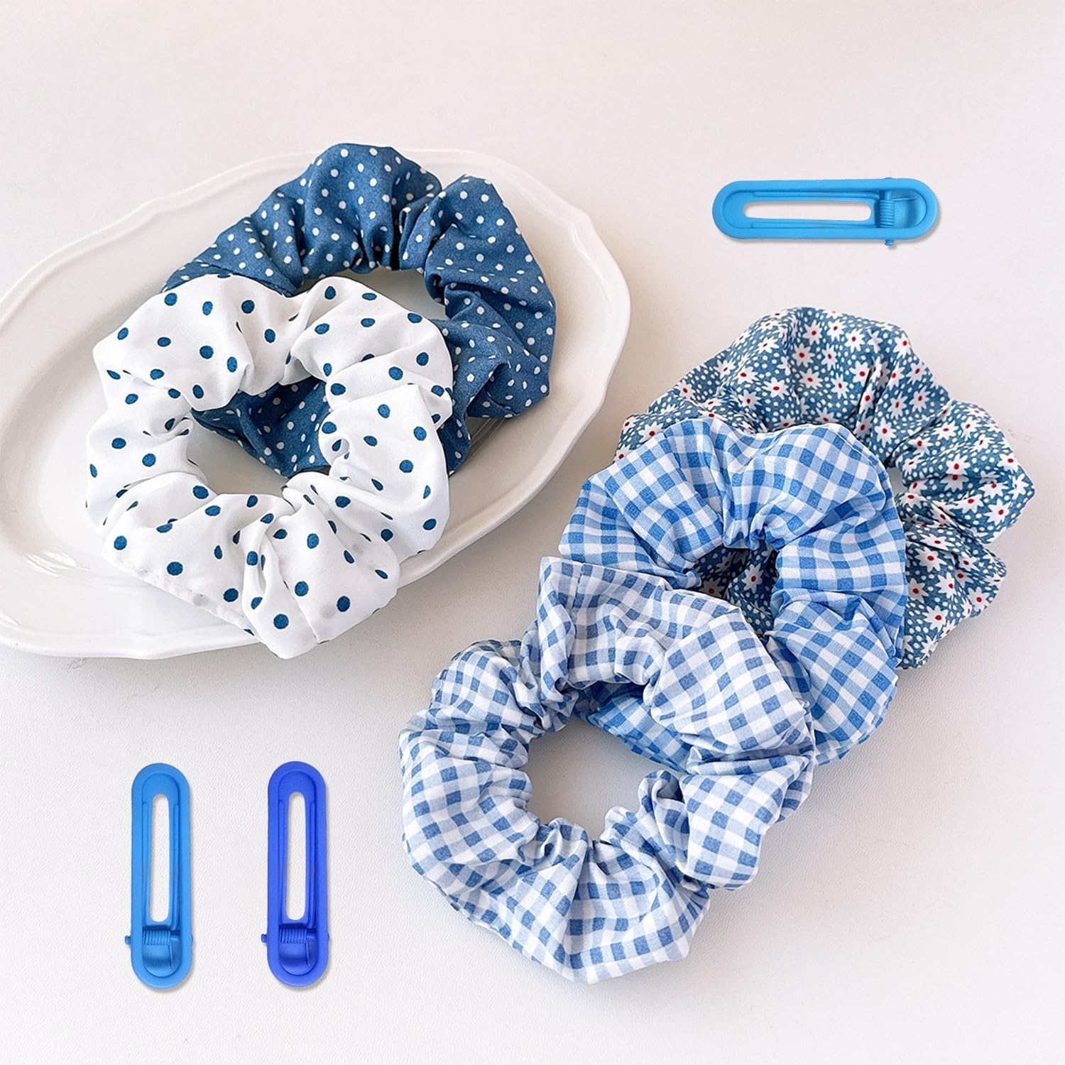 10-Piece Hair Rings and 3-Piece Hair Clips, Elastic Hair Rings, Cute Simple Hair Rings, Hairstyle Fixing Supplies, Hairstyle Accessories image number 5