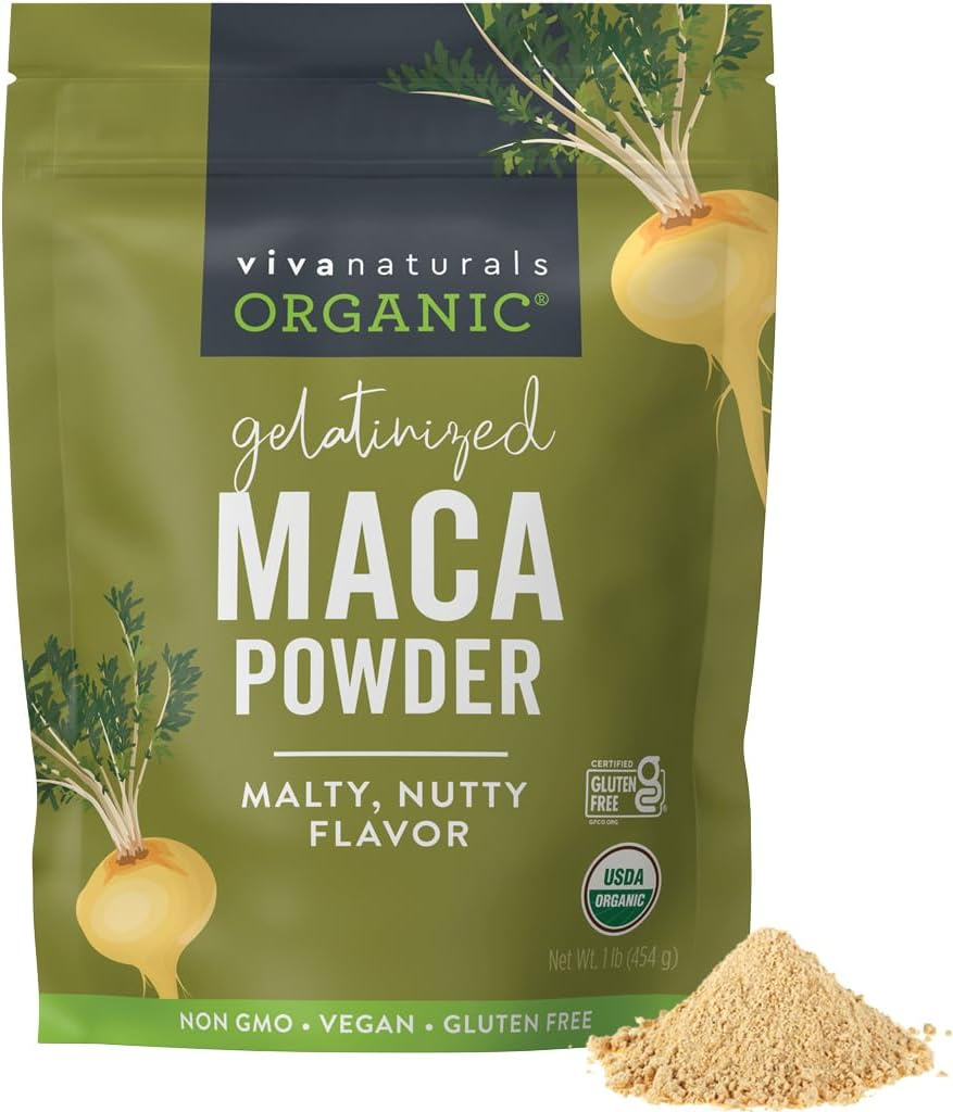 Organic Maca Powder 1Lb (16 Oz) Gluten Free Gelatinized Maca Powder for Easier Digestion, Certified Organic & Non-Gmo image number 2