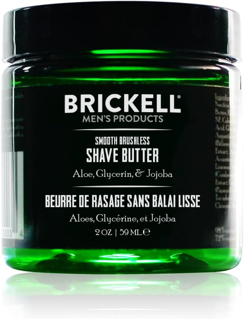 Brickell Men'S Smooth Brushless Shave Butter for Men, Natural and Organic Smooth Shaving Lotion to Fight Nicks, Cuts and Razor Burn, 2 Ounce, Scented image number 4