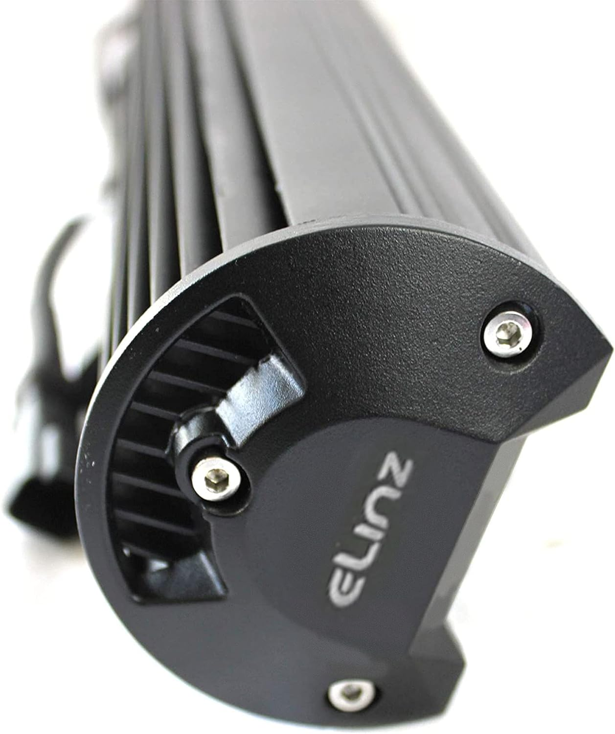 Elinz 20" LED Light Bar 4 Rows Work Driving Flood Spot Combo IP68 Waterproof Offroad 4WD, 50000Hrs Life, PC Lens, DT Plug Wire Harness, Brackets, 56080LM, 1Lux at 550M, Black Die-Cast Aluminum image number 4