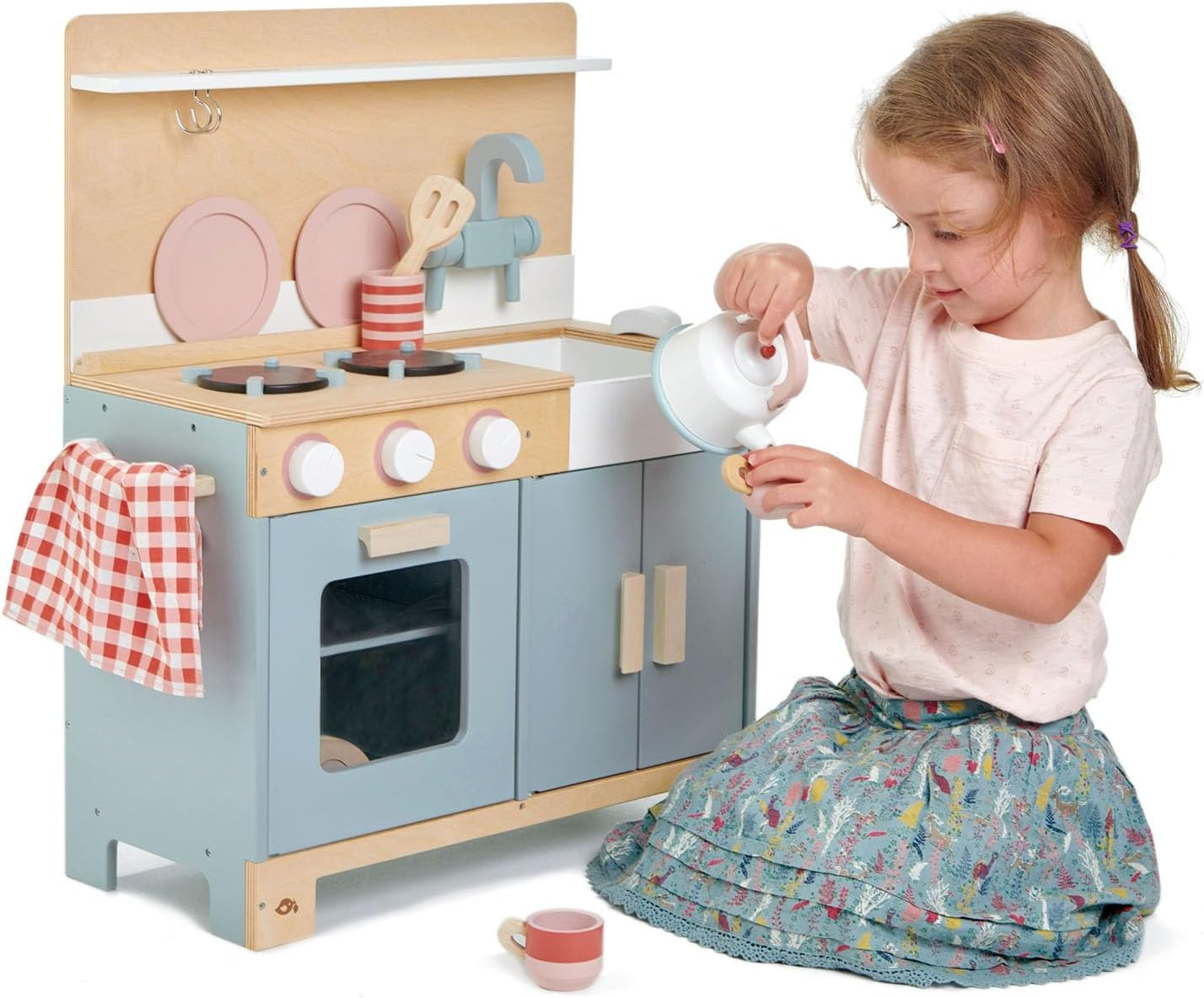 TL8205 Mini Chef Home Kitchen &ndash; Wooden Kitchenette Fully Equipped with Accessories for Pretend Cooking &ndash; Develops Social, Creative & Imaginative Skills &ndash; Learning Role Play &ndash; Ages 3+ Years image number 4