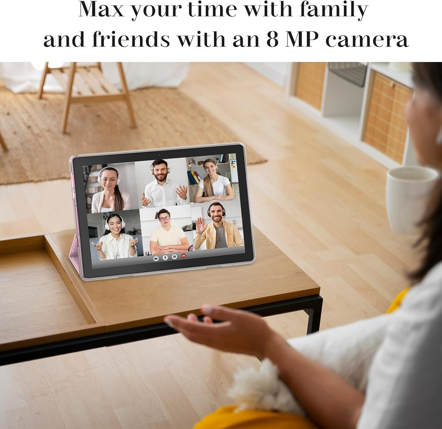 10 Inch Tablet 2 in 1 Tablets 10" Android 14 Tablets 8GB+64GB with Keyboard and Case Mouse Stylus Tableta Android Tabletas Computer 10.1 IPS HD Screen 2MP+8MP Dual Camera Wifi-6 BT 6000Mah Battery Tab image number 1