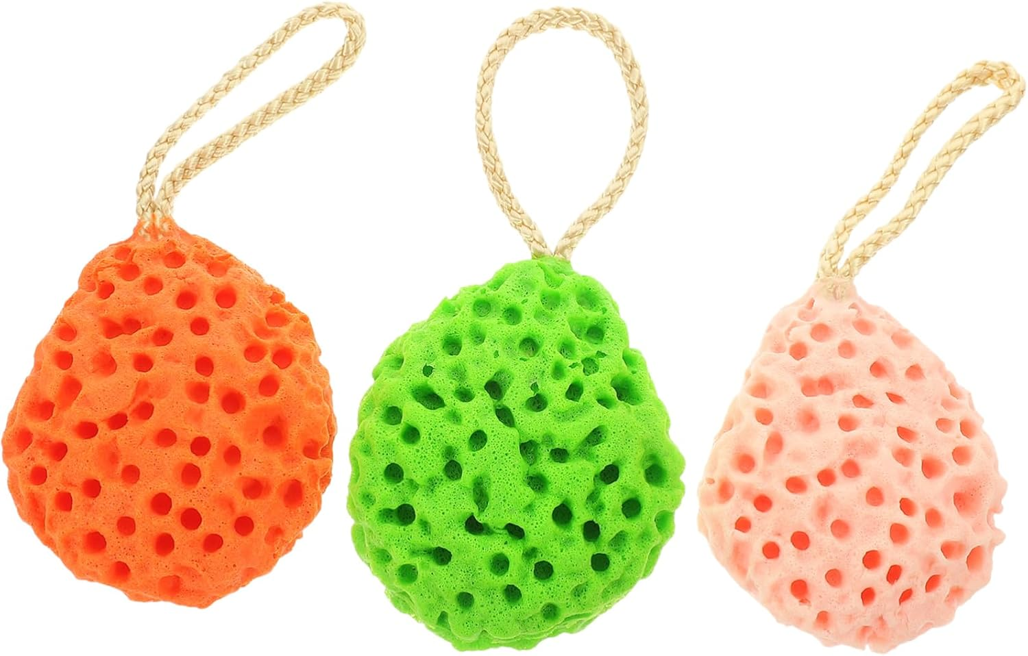 ZUNOXAZ 3Pcs Facial Sponges Gentle Exfoliating Wash Sponges for Face Cleansing Portable Lightweight for Travel Use for All Skin Types image number 3