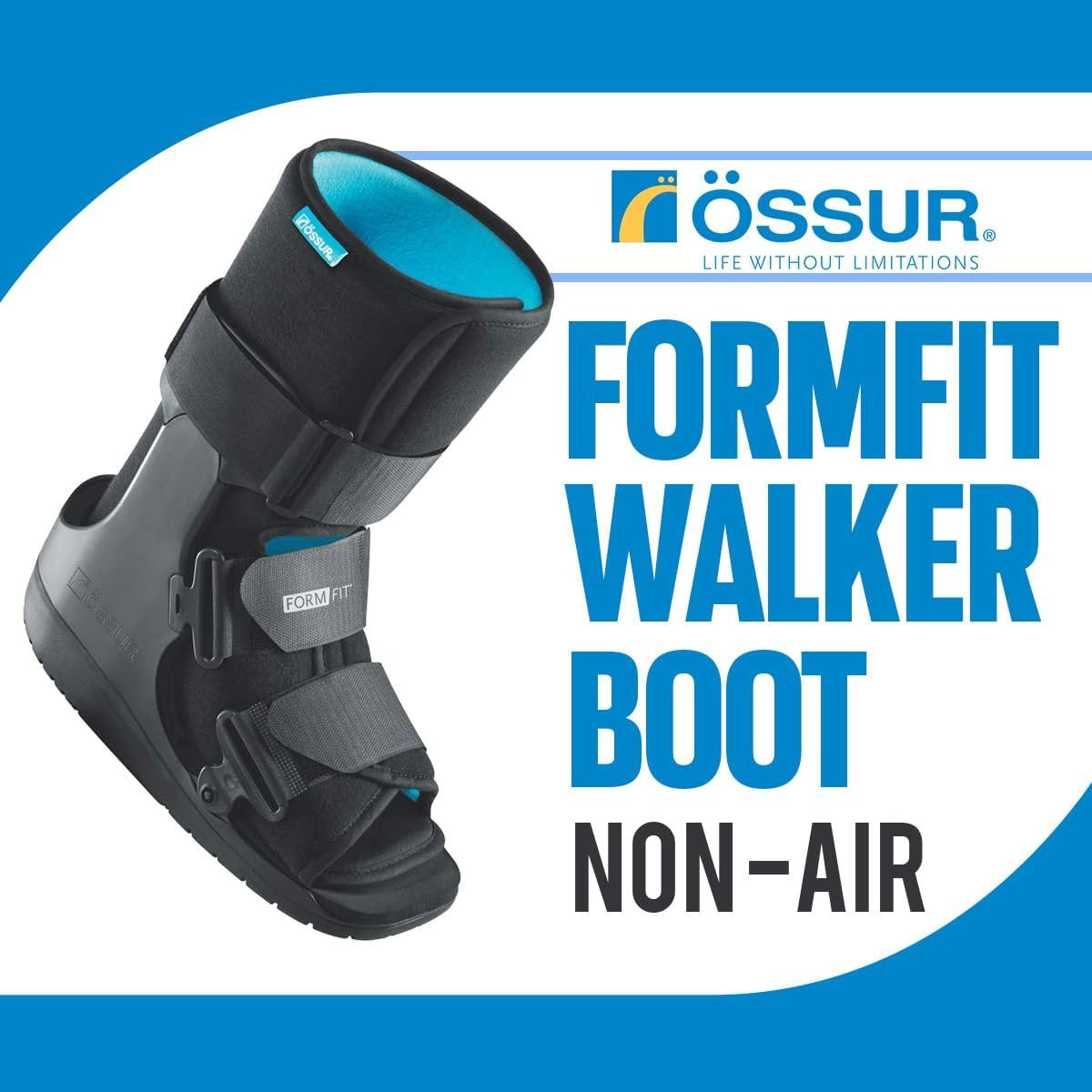 Ossur Form-Fit Short Regular Walker, Fracture Boot (Large) &ndash; Orthopedic Boot for Sprained Ankle, Stress Fracture, and Foot Injury &ndash; Medical Broken Foot Boot for Men & Women image number 4