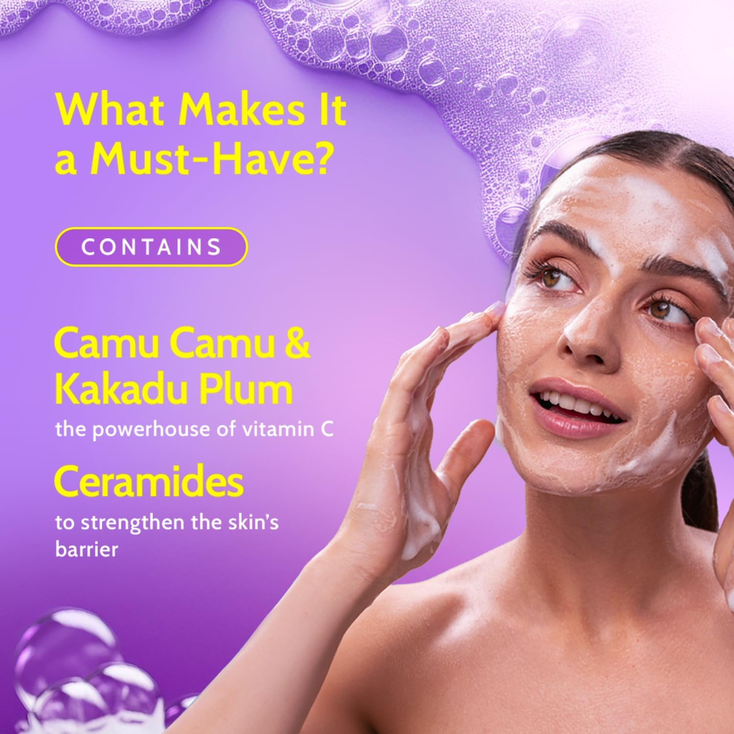 Chemist at Play Brightening Boost Face Wash with 30X Vitamin C Cleans Oil & Dirt Fades Dark Spots Boosts Radiance for All Skin Types for Men & Women Vegan SLS & Paraben Free 100Ml image number 6