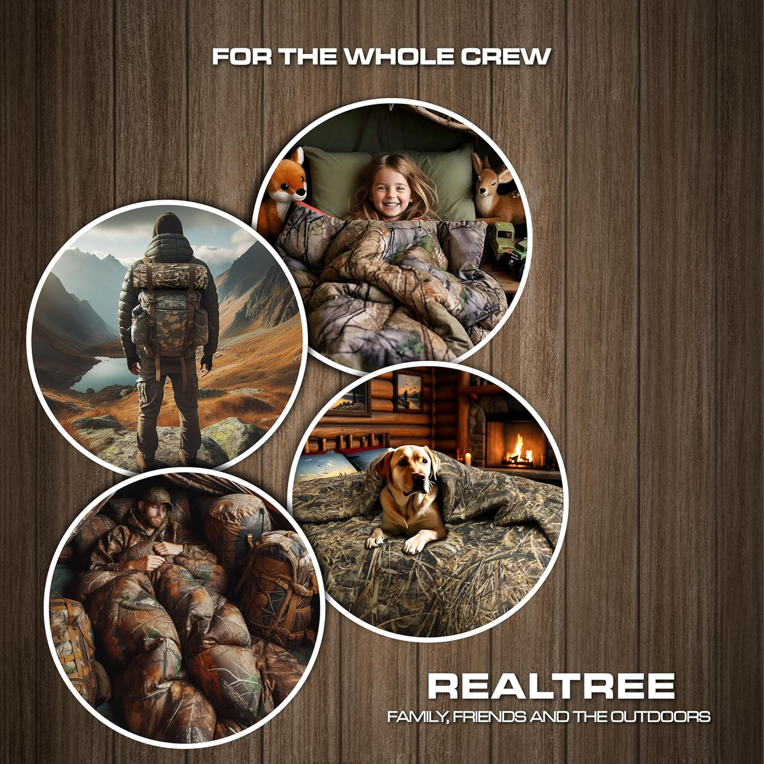 Realtree All Purpose Camo Comforter Set -3 Piece Camouflage Printed Bedding -Percale Weave Super Soft Cotton 80 GSM Fabric -Easy Care Forest Theme Comforter Set for Bedroom, Hunting & Outdoor- (King) image number 1