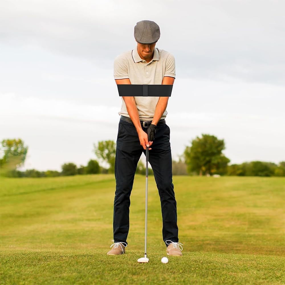 Grip Trainer Attachment & Swing Correcting Arm Band,Golf Right Hand Training Aid Connection Band Training Grip Attachment Accessories for Perfect Hand Positioning and Improved Swing Mechanics