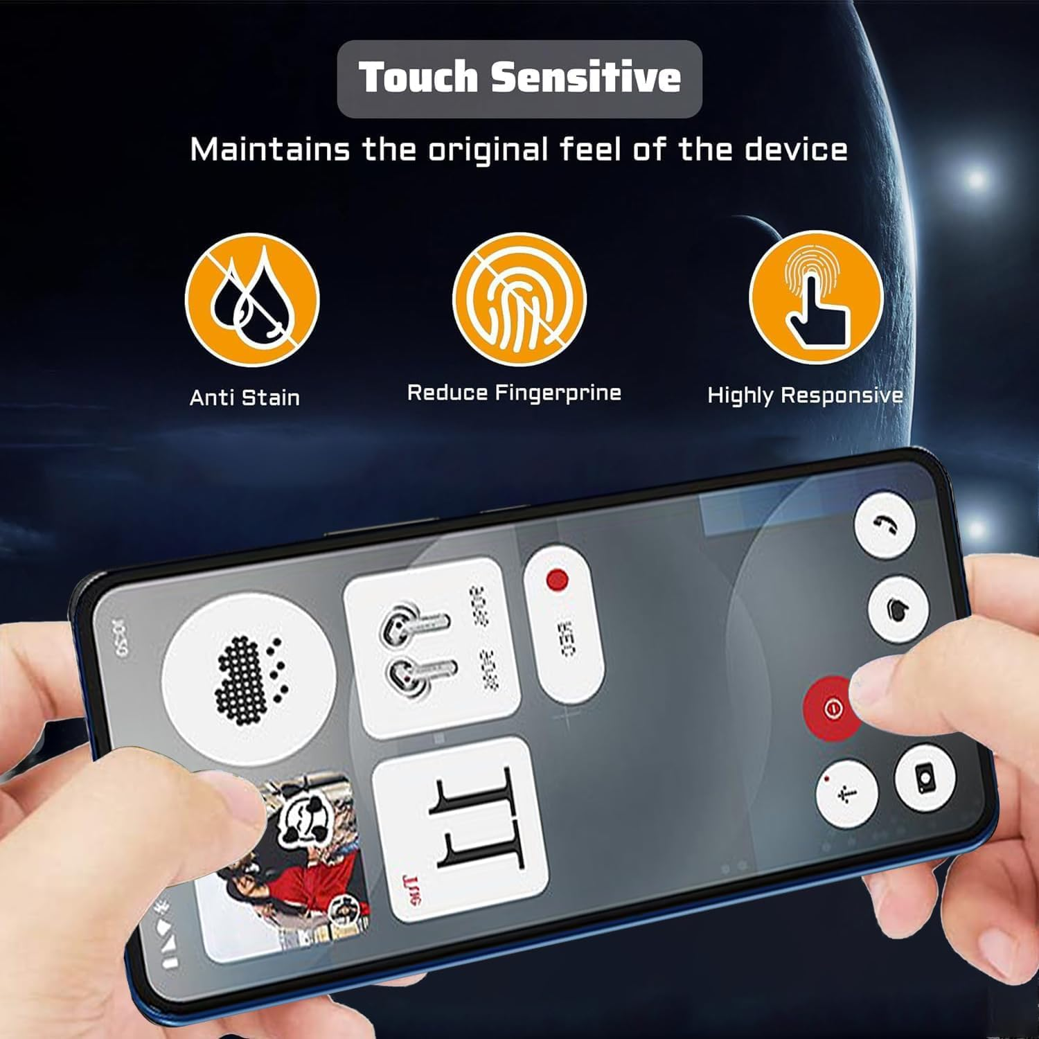 Guizzcg 2 Pack Screen Protector for Nothing Phone 3A / 3A Pro/Cmf Phone 2 Pro, 2 Tempered Glass Screen Protector,Case Friendly,Scratch Resistant,Hd-Clear,Clear image number 1